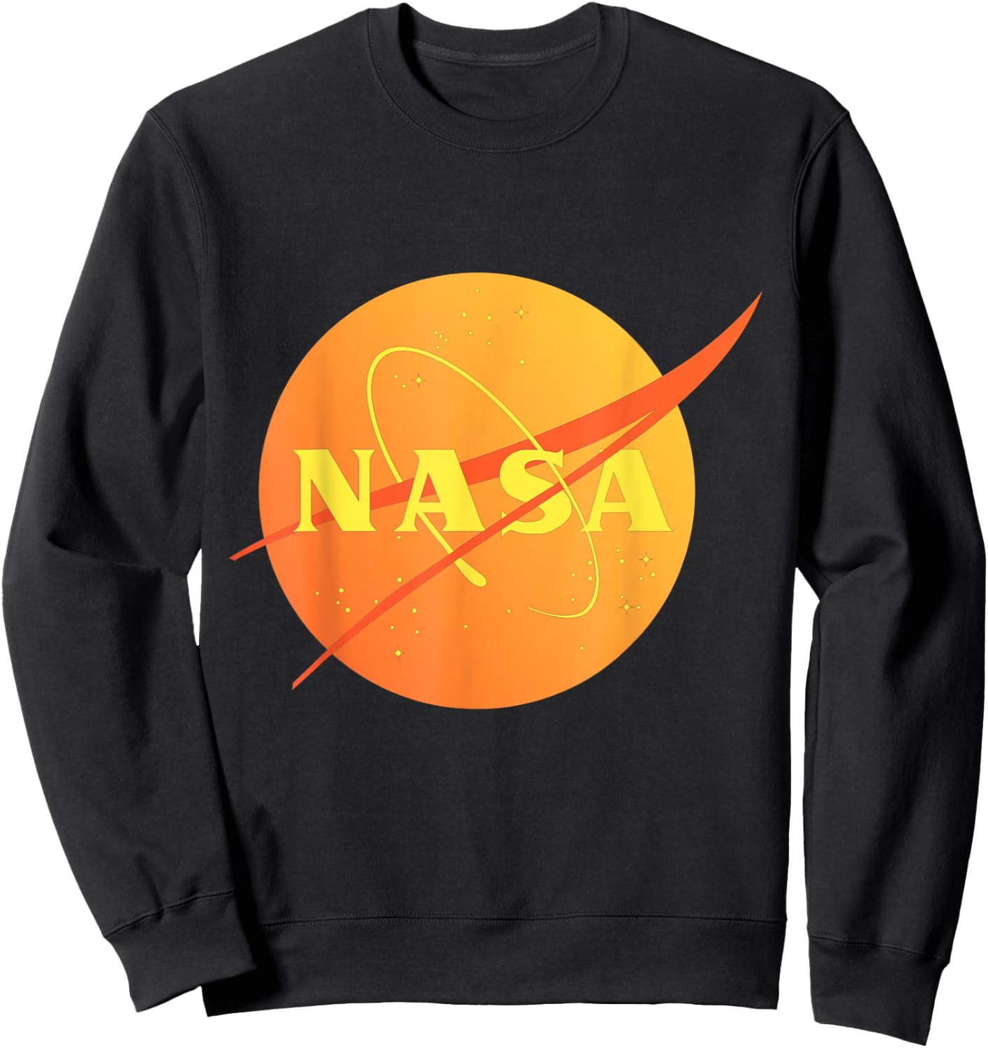 Official NASA Logo - Orange Mars Sweatshirt - Sweatshirt | Black