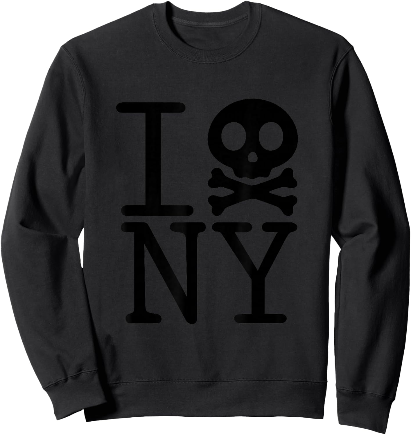 I Hate NY ( New York ) T Shirt Sweatshirt - Sweatshirt | Black