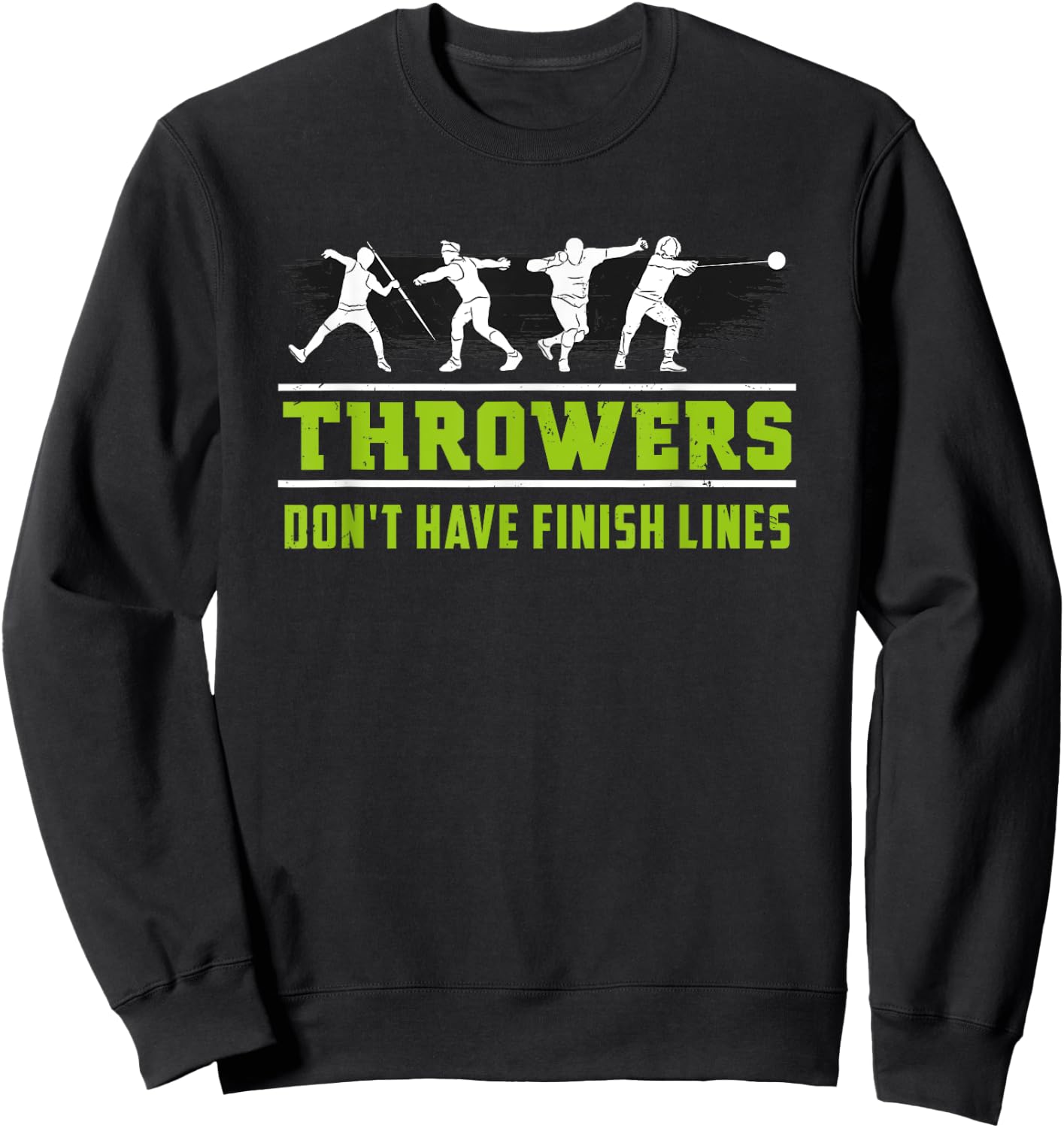 Track and Field Throwing shot put outfit - Finish Line Sweatshirt - Sweatshirt | Black