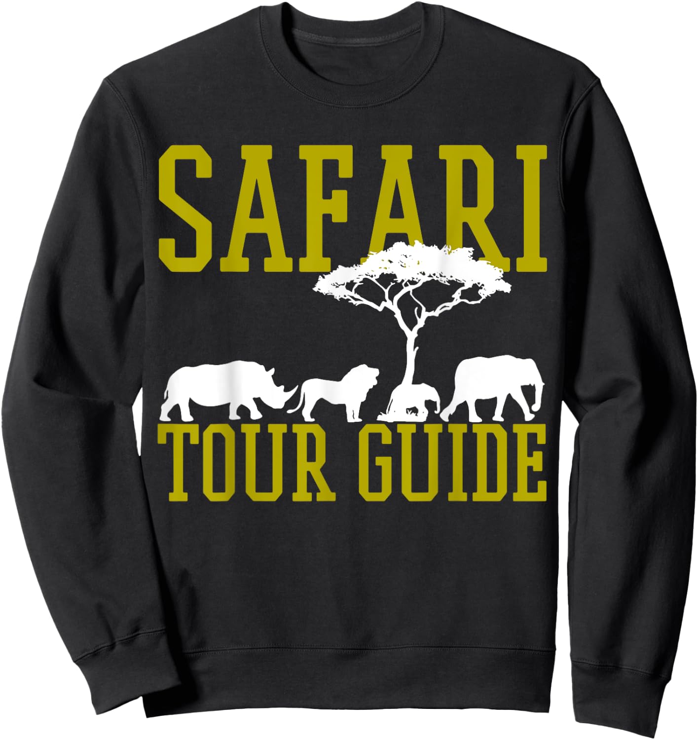 Safari Tour Guide Africa Sweatshirt - Sweatshirt | Black