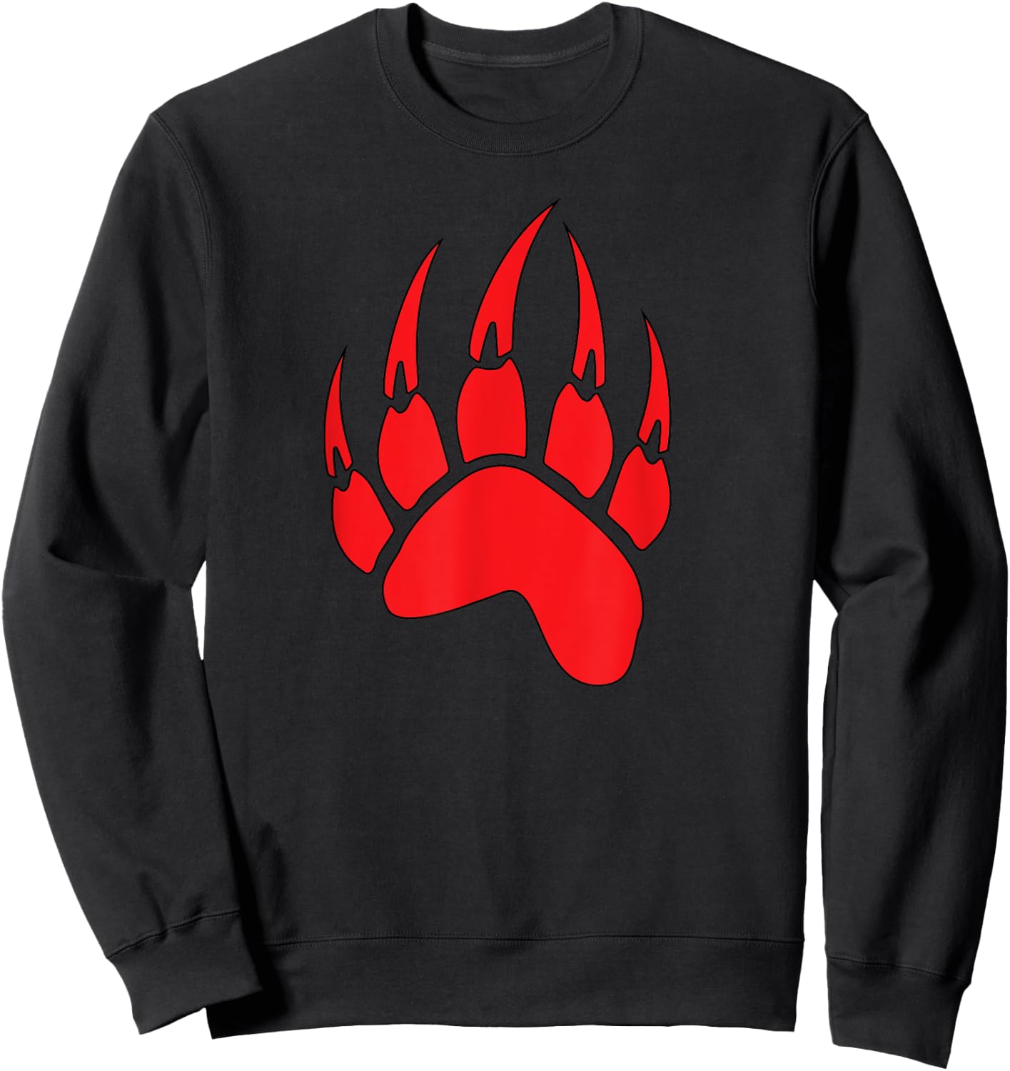 Bear Paw Native American Spirit Animal Totem Sweatshirt - Sweatshirt | Black