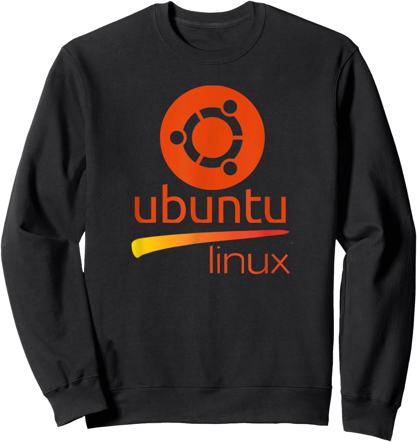 Ubuntu Linux lover with tagline and Logo Open Source Os Sweatshirt - Sweatshirt | Black