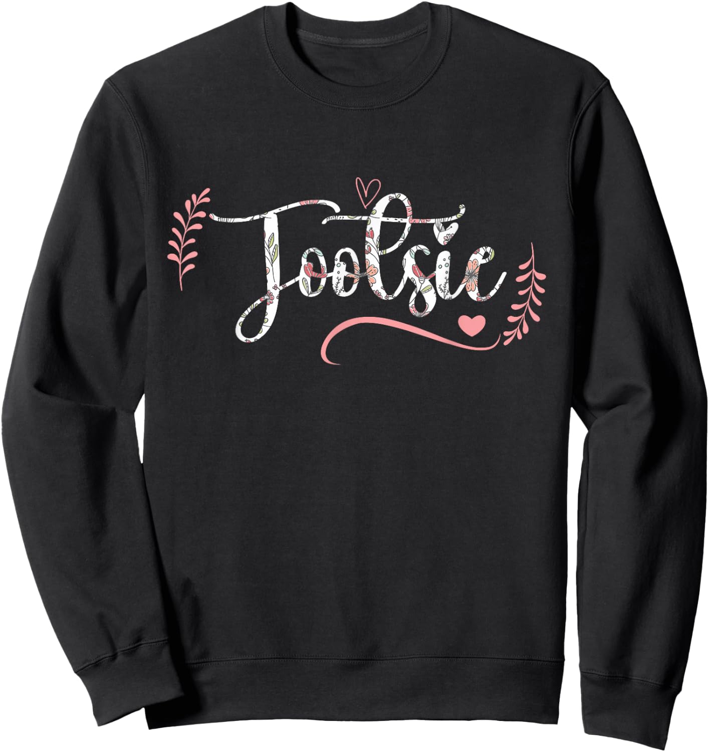 Tootsie Floral Grandma Christmas Mother's Day Grandparents Sweatshirt - Sweatshirt | Black