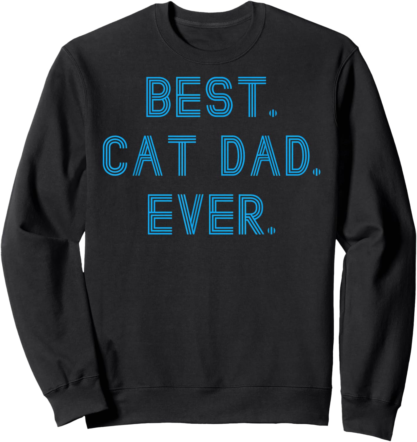Men's Cat Dad Gift Sweatshirt - Sweatshirt | Black