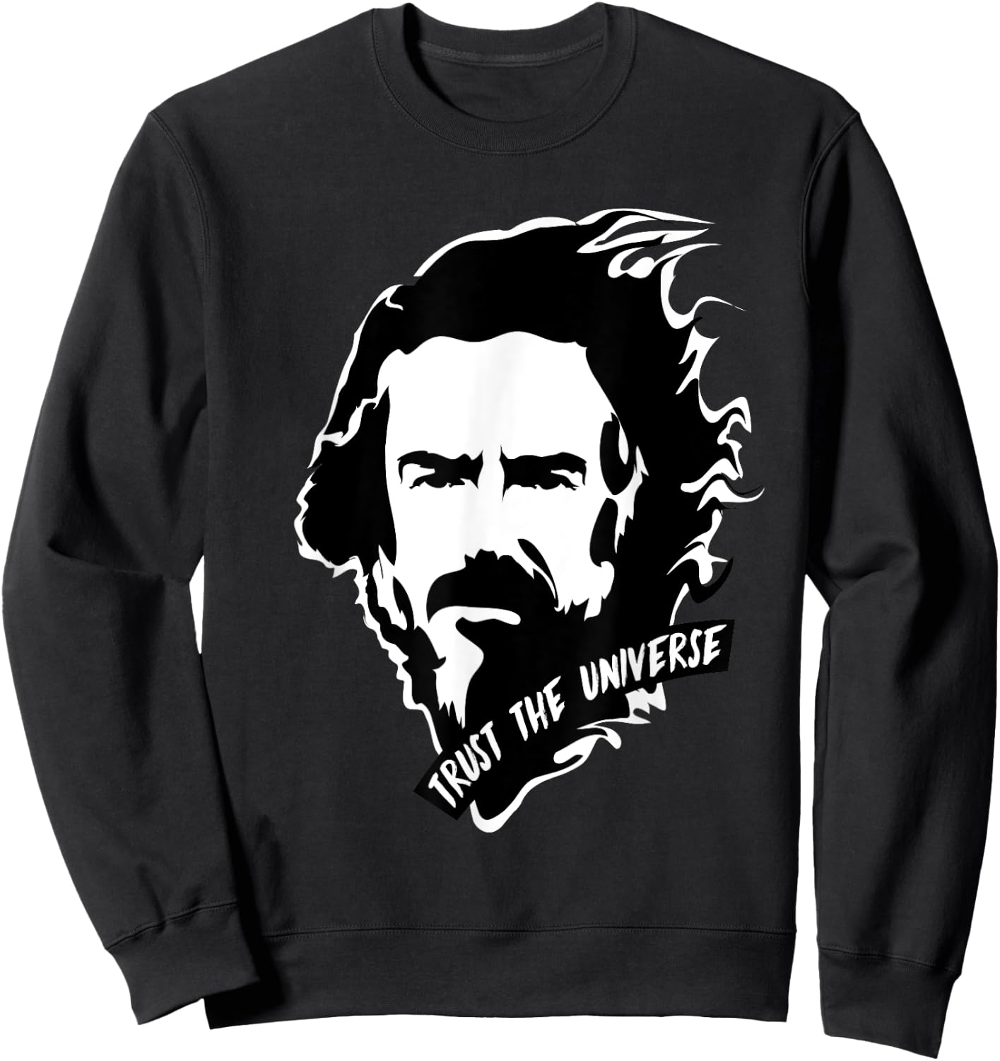 Alan Watts Mind Trust the Universe Sweatshirt - Sweatshirt | Black