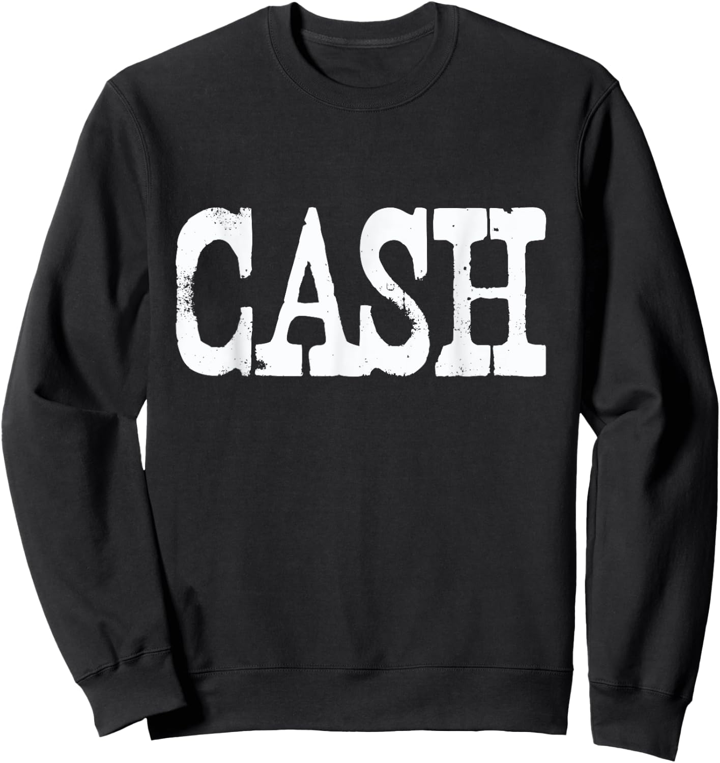 Vintage Cash Country Music Sweatshirt - Sweatshirt | Black