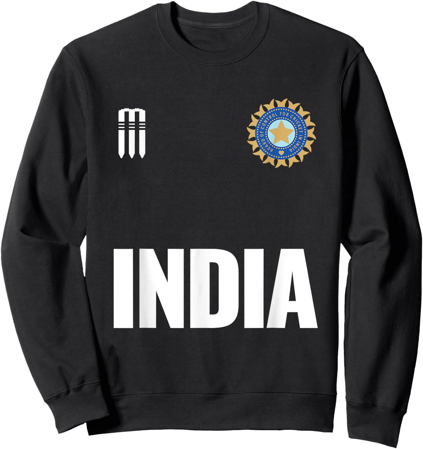 2020 India Cricket Jersey : Gift Indian Cricket Fans Sweatshirt - Sweatshirt | Black