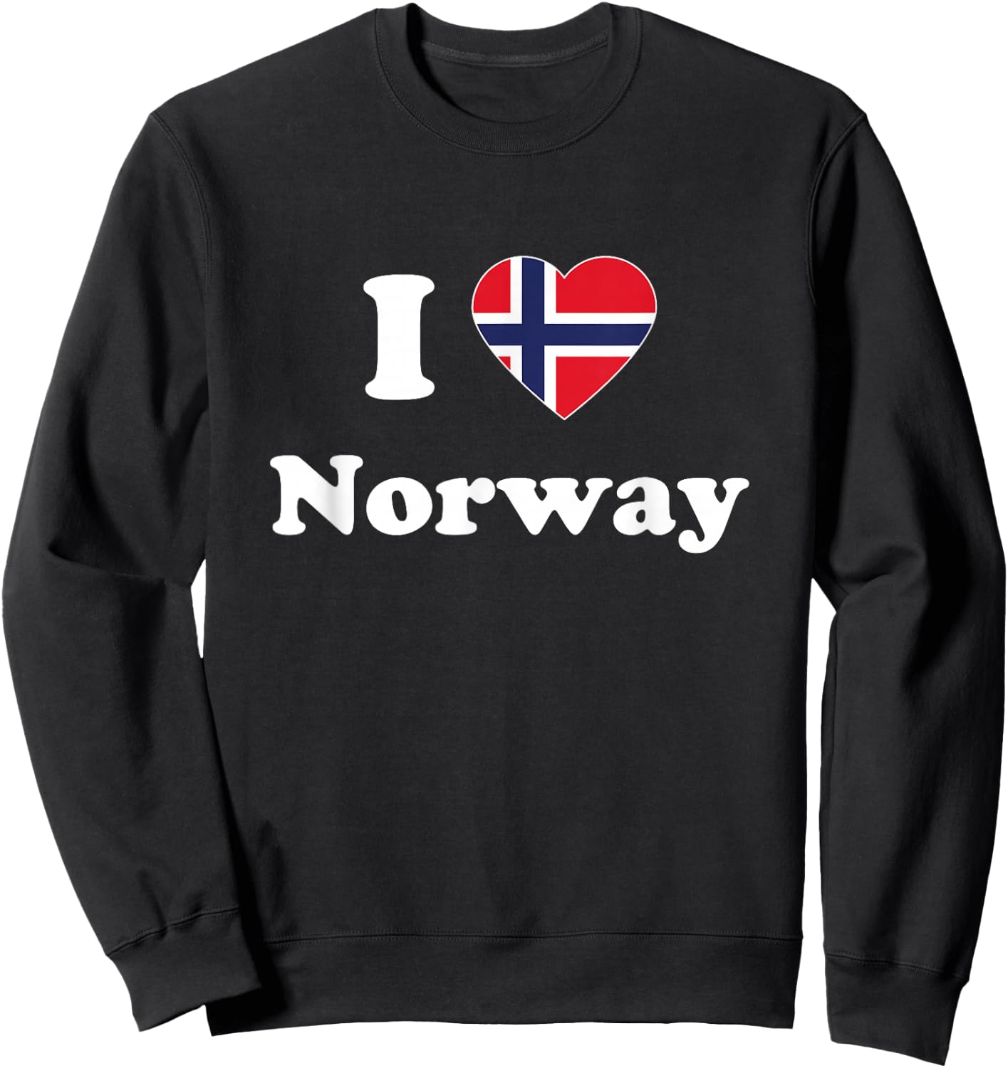I Love Norway I Heart Norway Norwegian Sweatshirt - Sweatshirt | Black