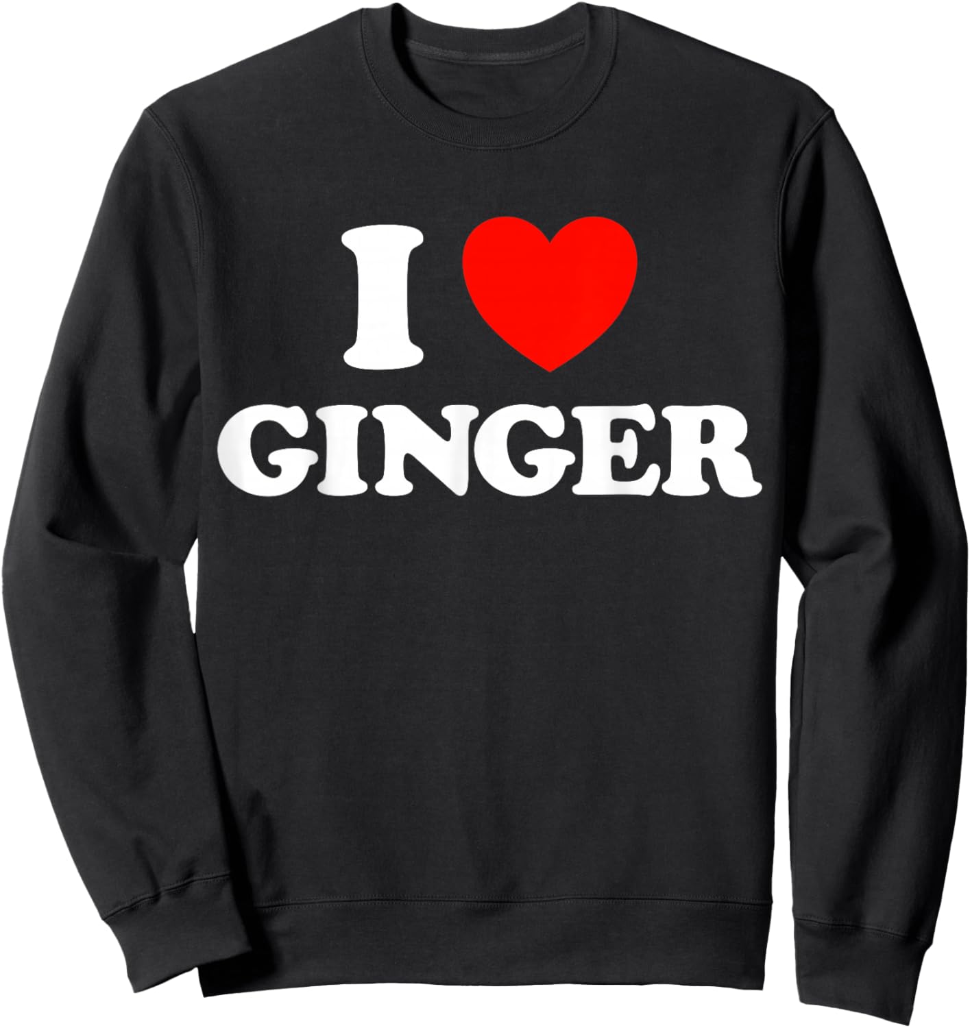 Ginger Heart Funny Favorite Food India Root Remedy Spice Fan Sweatshirt - Sweatshirt | Black