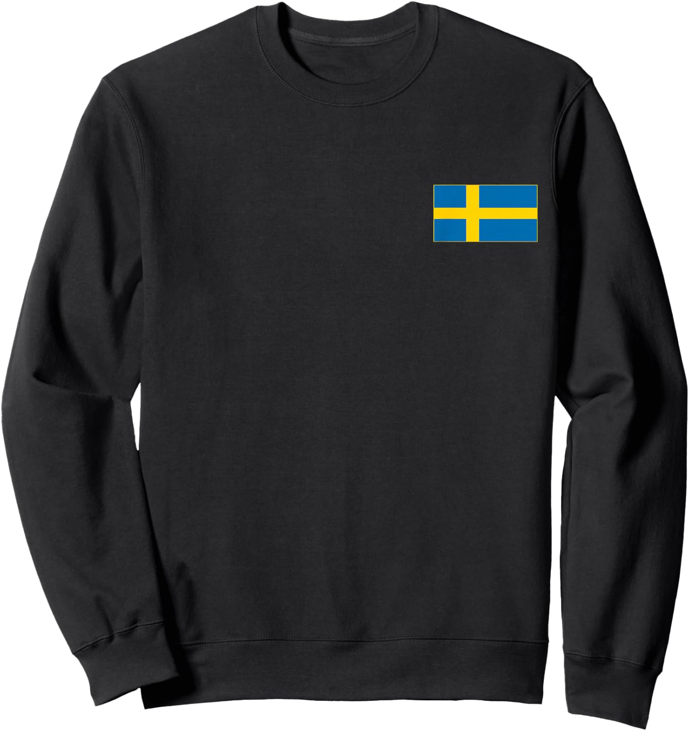 Sweden Flag Sverige Swedish Flags Women Men Sweatshirt - Sweatshirt | Black