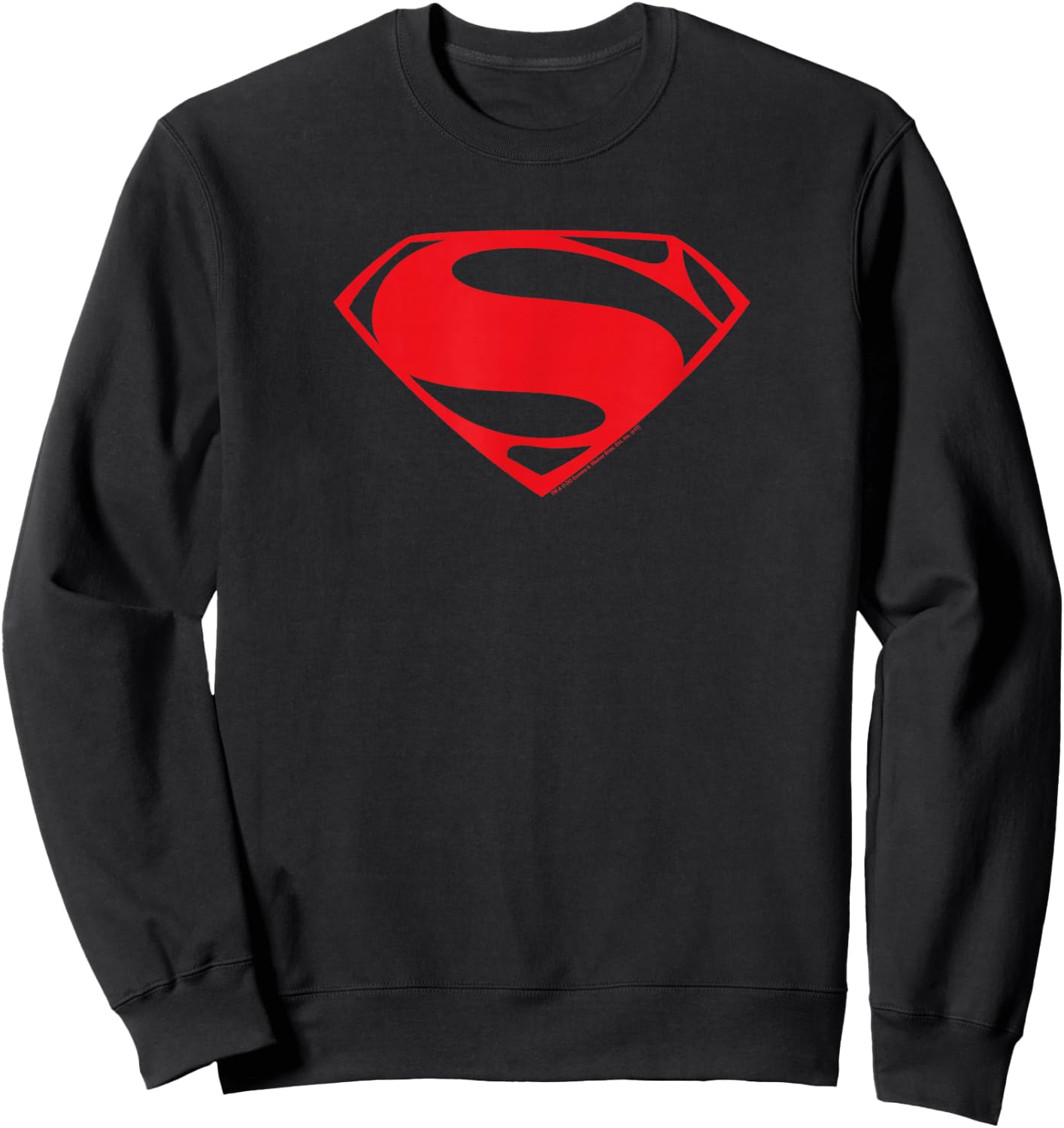 Superman Man of Steel Red Glyph Sweatshirt - Sweatshirt | Black