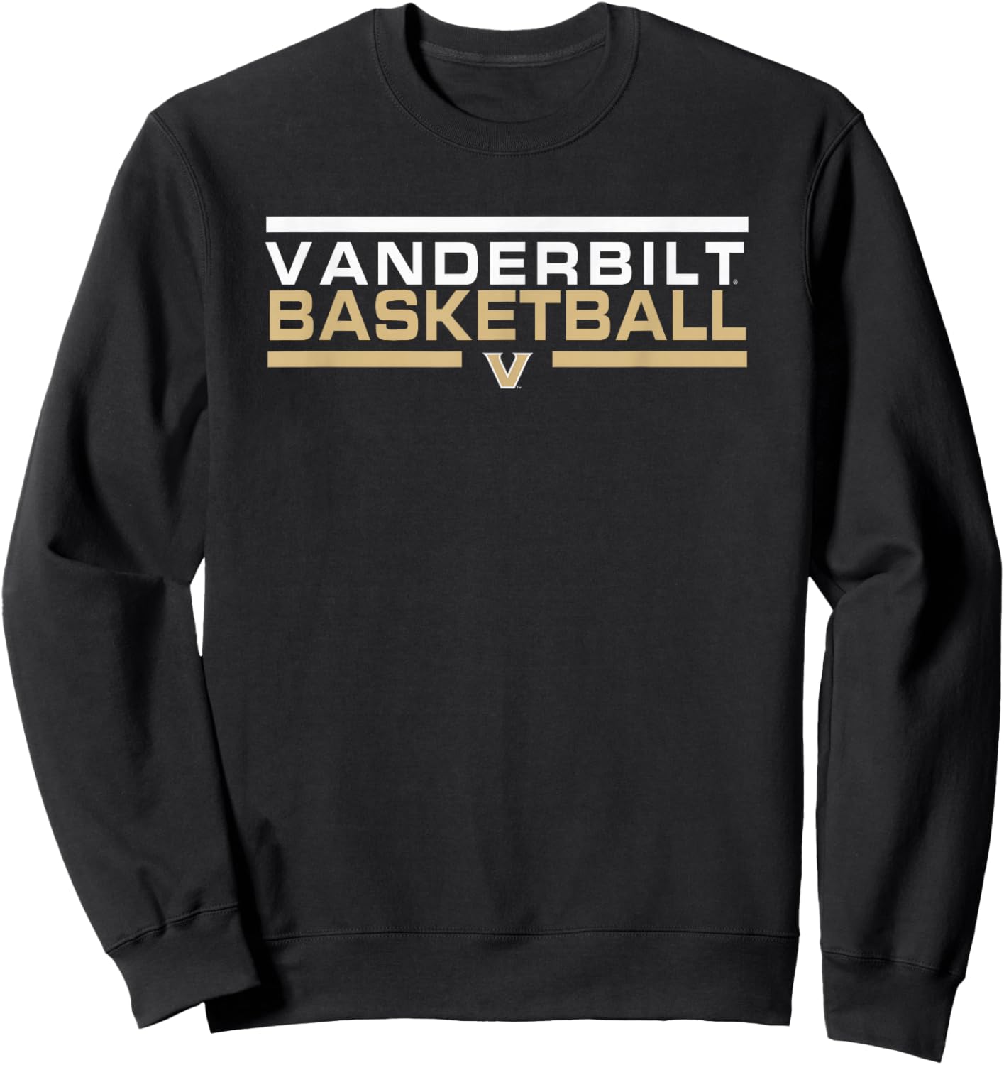 Vanderbilt Commodores Basketball Varsity Black Sweatshirt - Sweatshirt | Black