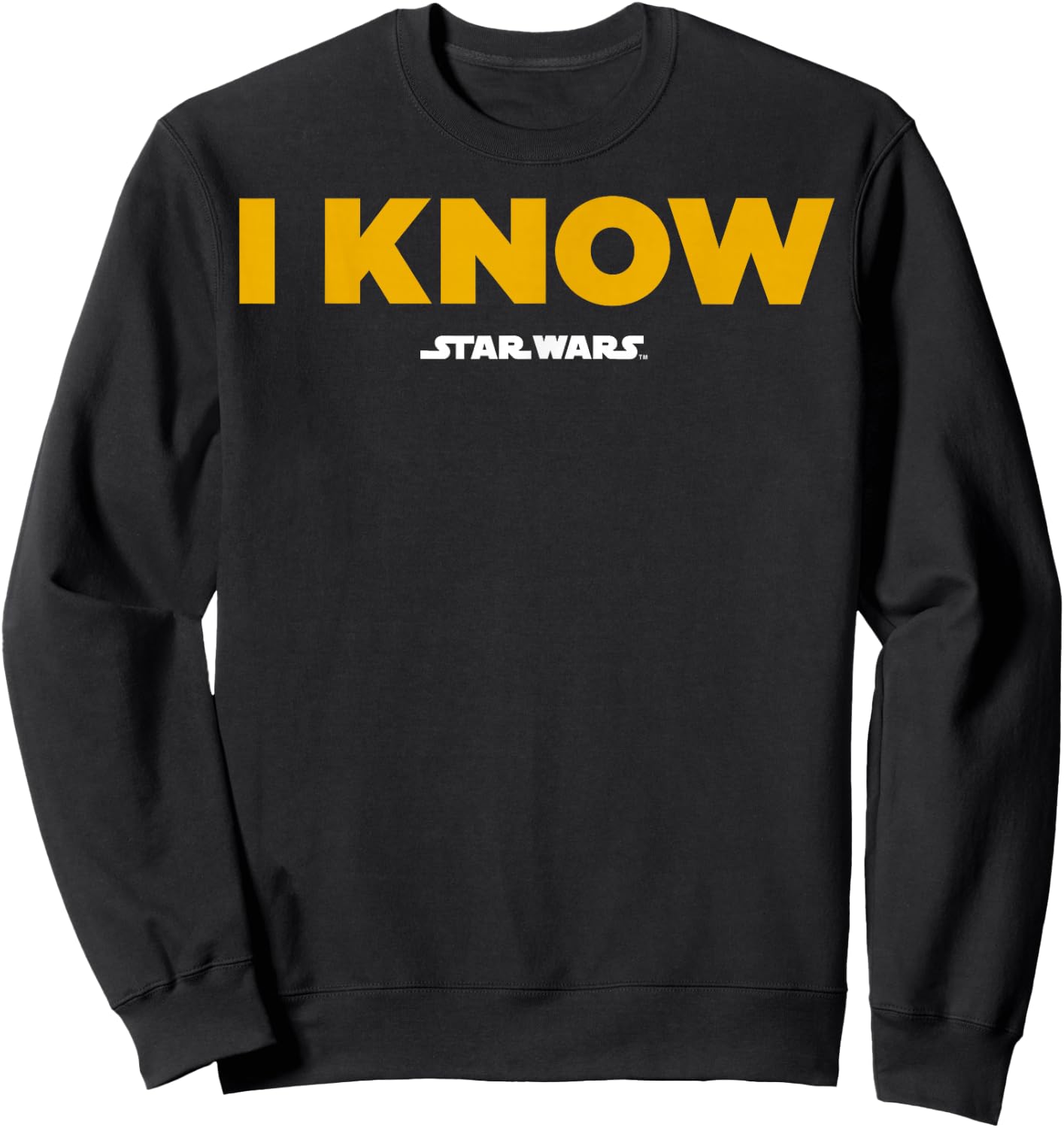 Star Wars Han Solo I Know Graphic Sweatshirt - Sweatshirt | Black