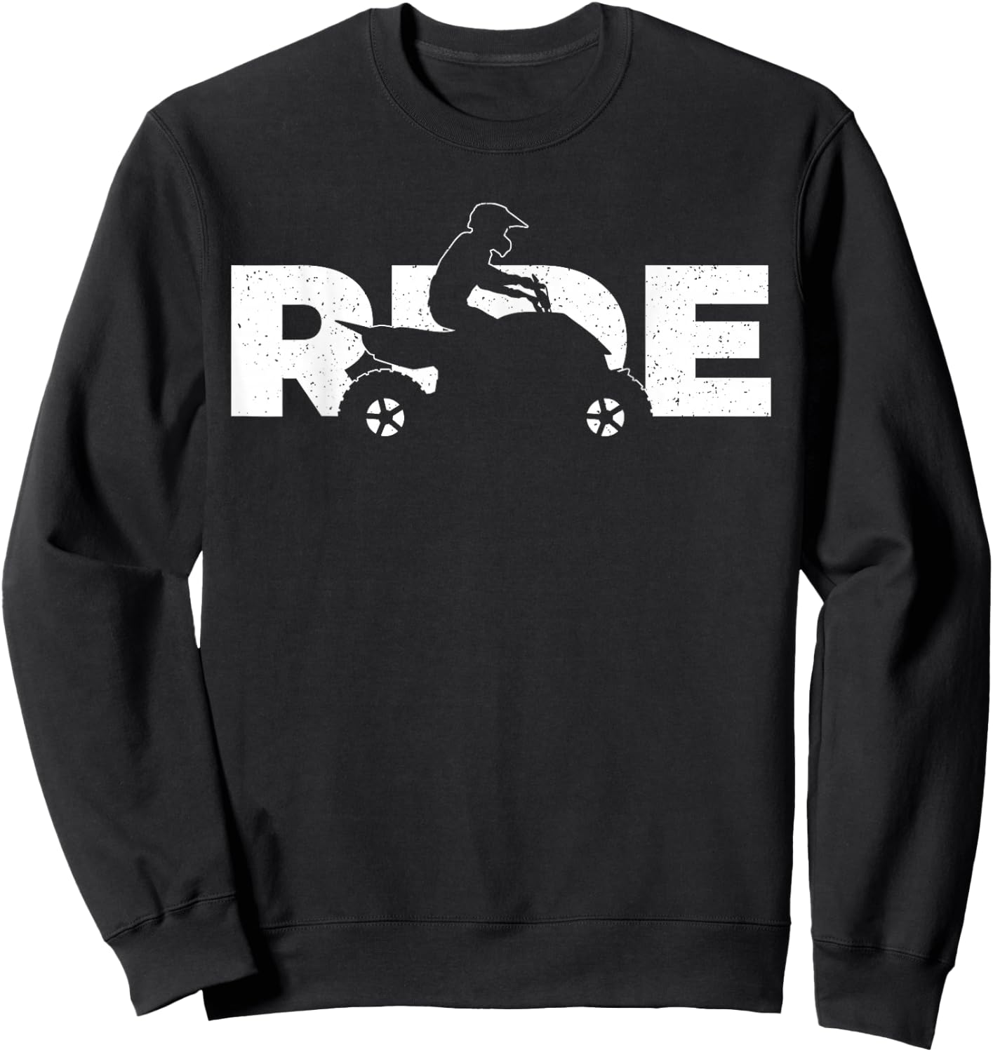 Cute ATV Design Women Quad Rider 4 Wheeler ATV Lover Sweatshirt - Sweatshirt | Black