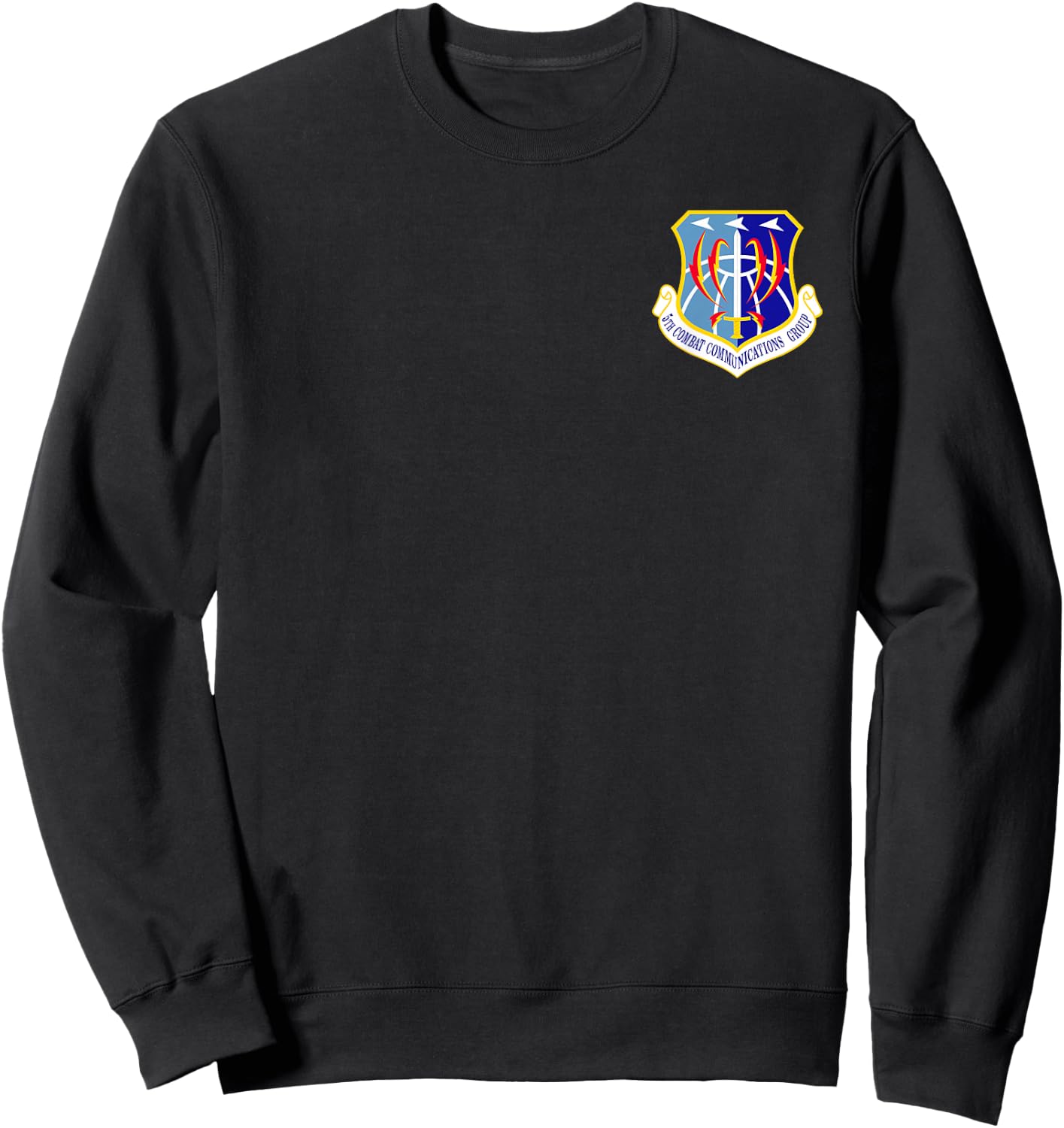 5th Combat Communications Group Military Morale Sweatshirt - Sweatshirt | Black