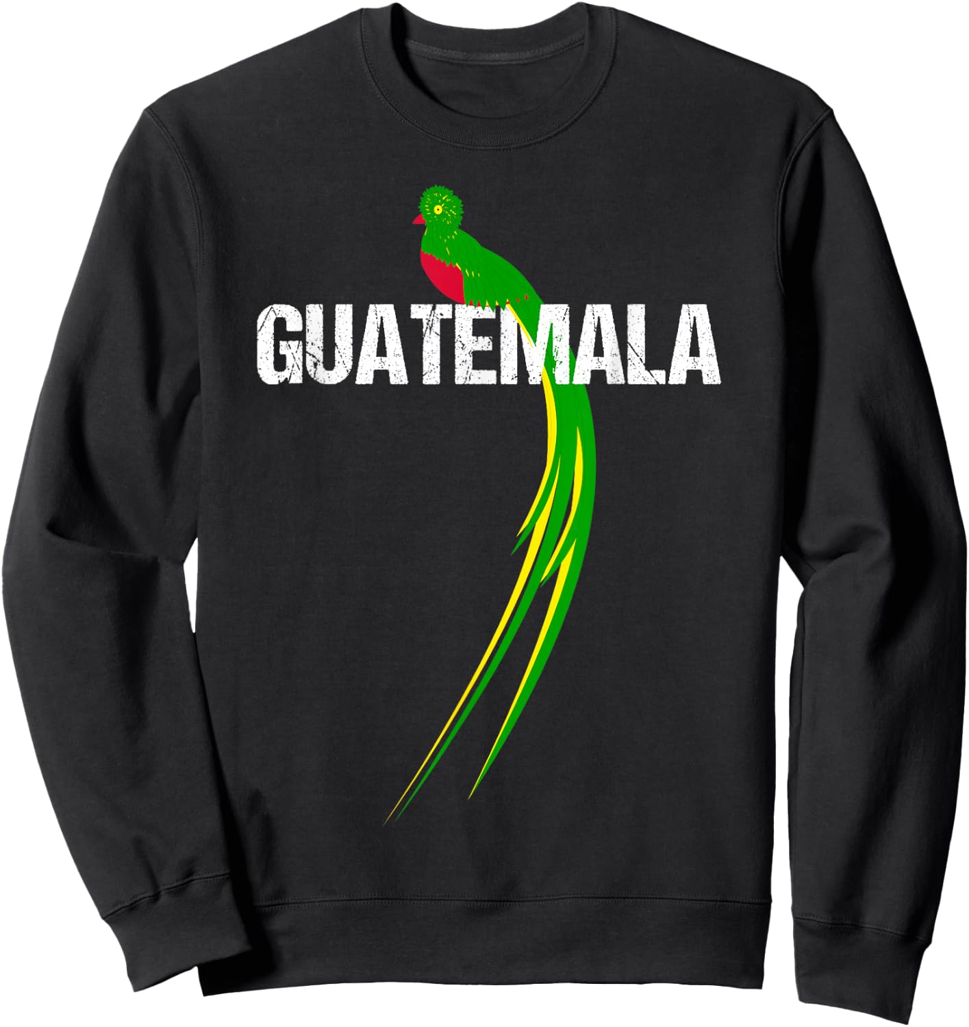 Quetzal The National Bird of Guatemala Sweatshirt - Sweatshirt | Black