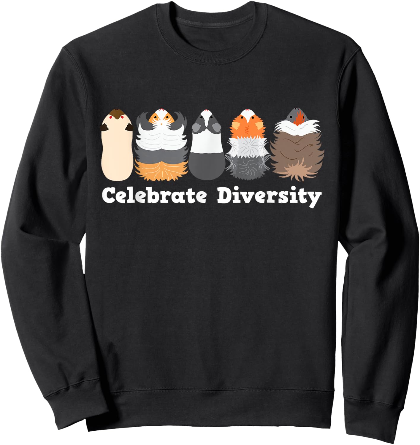 Celebrate Diversity Guinea Pig Sweatshirt - Sweatshirt | Black