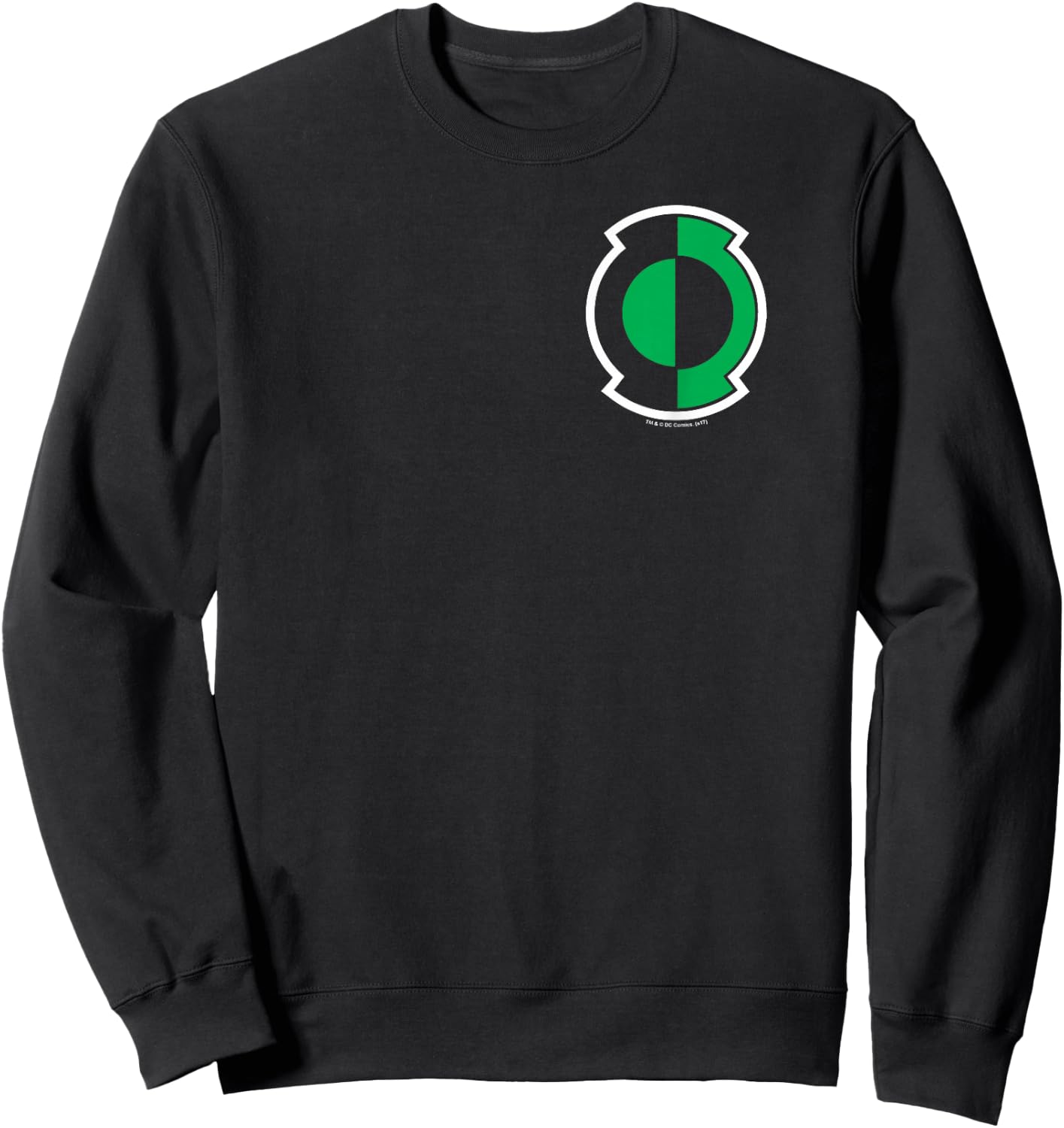 DC Comics Green Lantern Kyle Rayner Logo - Women's -Adults Black Short Sleeve Classic Fit - Small Sweatshirt - Sweatshirt | Black