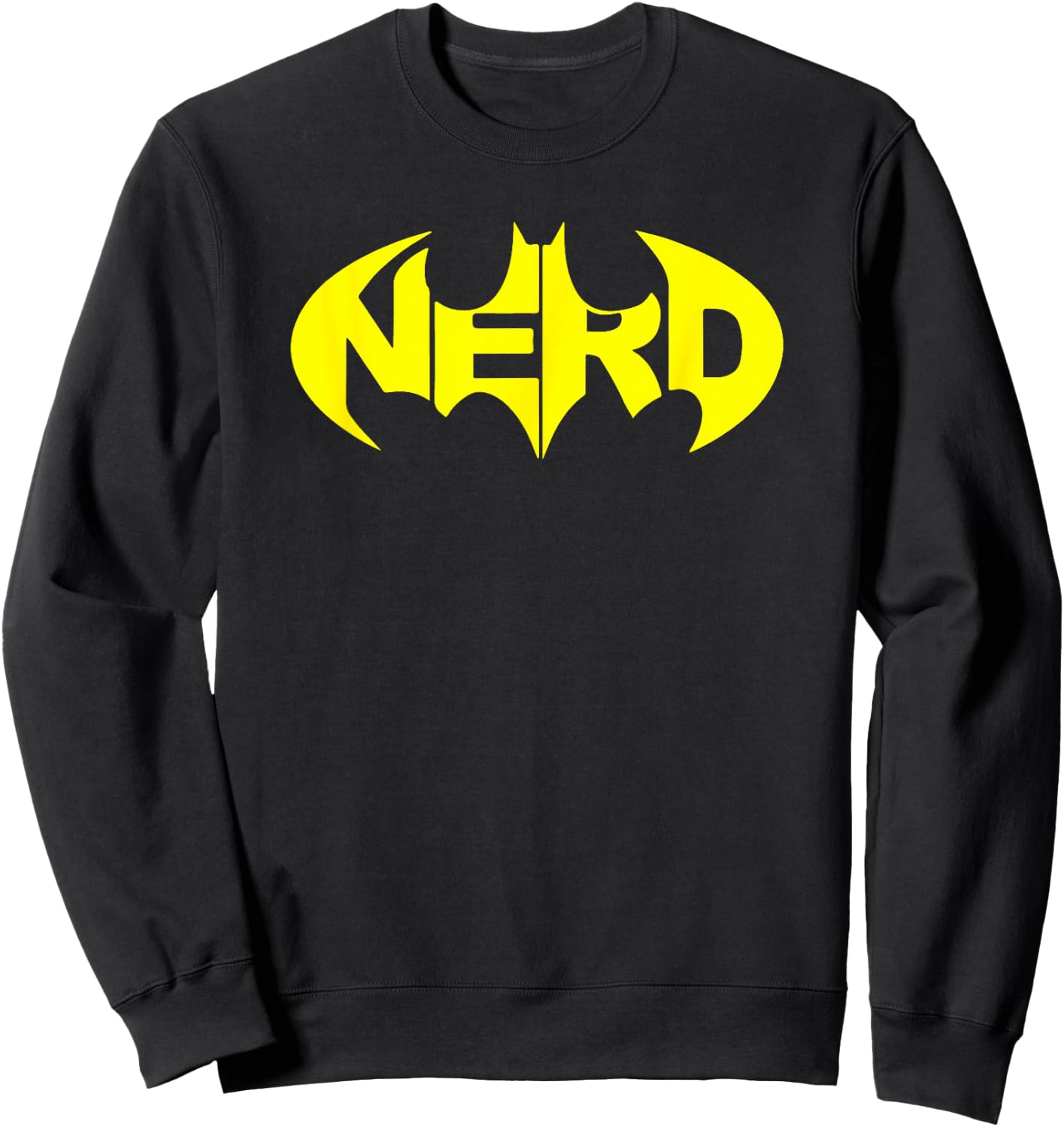 Funny Superhero Geek Nerd Shirt - Cartoon Comic Book Sweatshirt - Sweatshirt | Black
