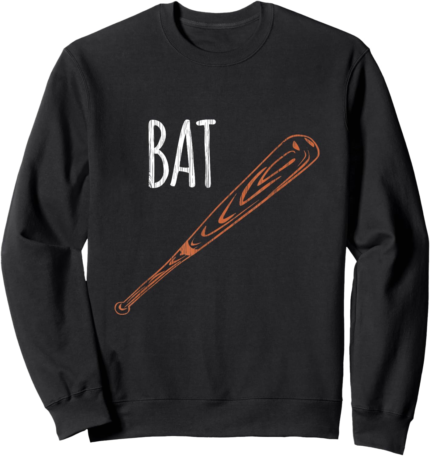 Halloween Couple Costume Shirt Baseball Bat Sweatshirt - Sweatshirt | Black