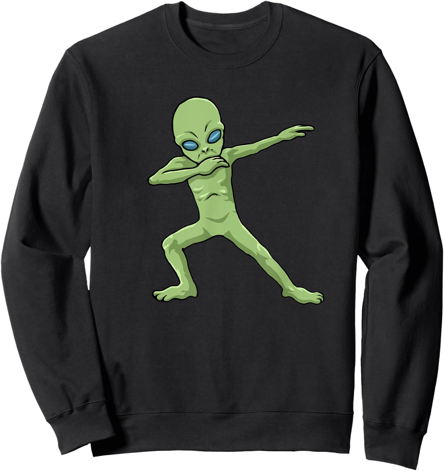 Funny Halloween Clothing Dabbing Alien - Men's Black Short Sleeve Classic Fit - Small Sweatshirt - Sweatshirt | Black