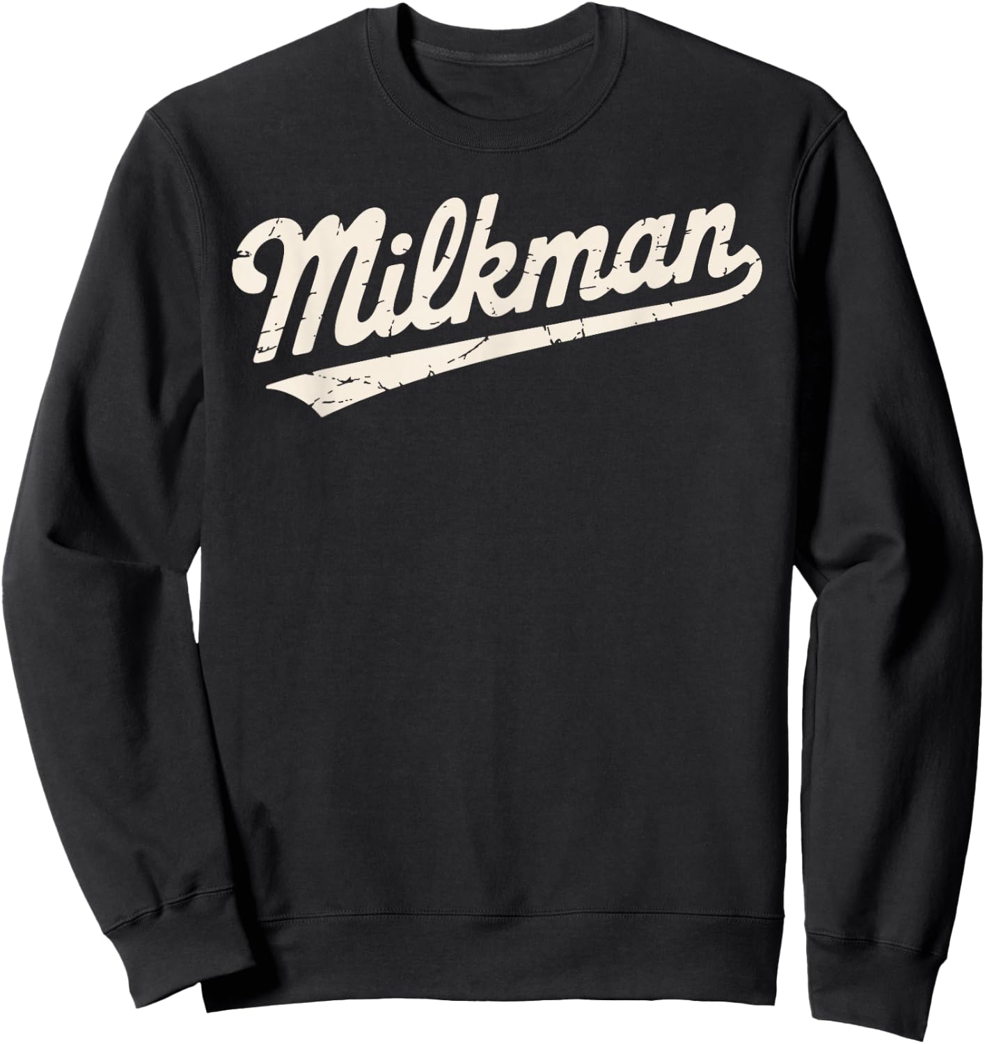 Best Milkman Costume Boys Dad Milk Man Milkman Sweatshirt - Sweatshirt | Black