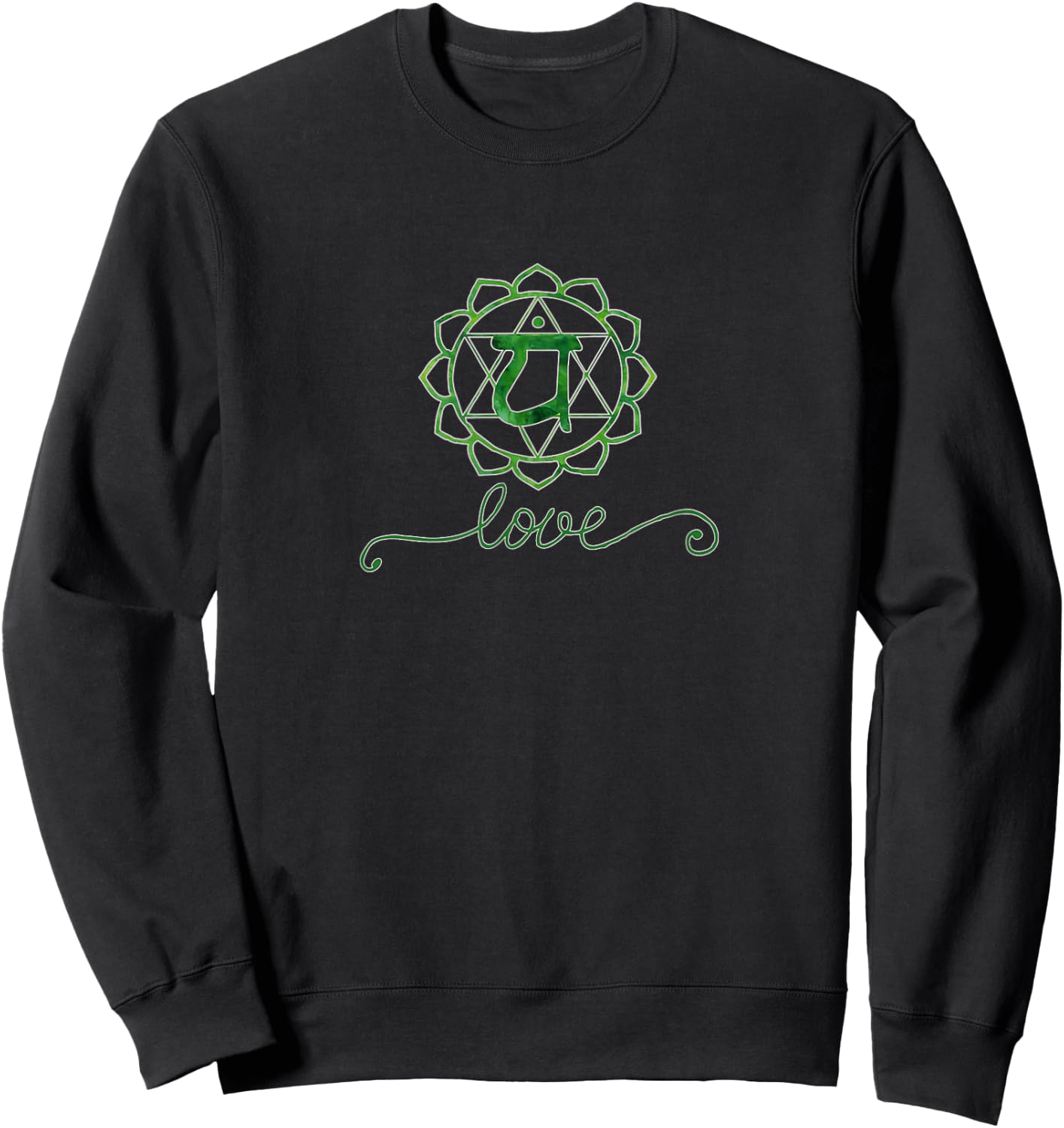 Heart Chakra Love T Shirt Sweatshirt - Sweatshirt | Black
