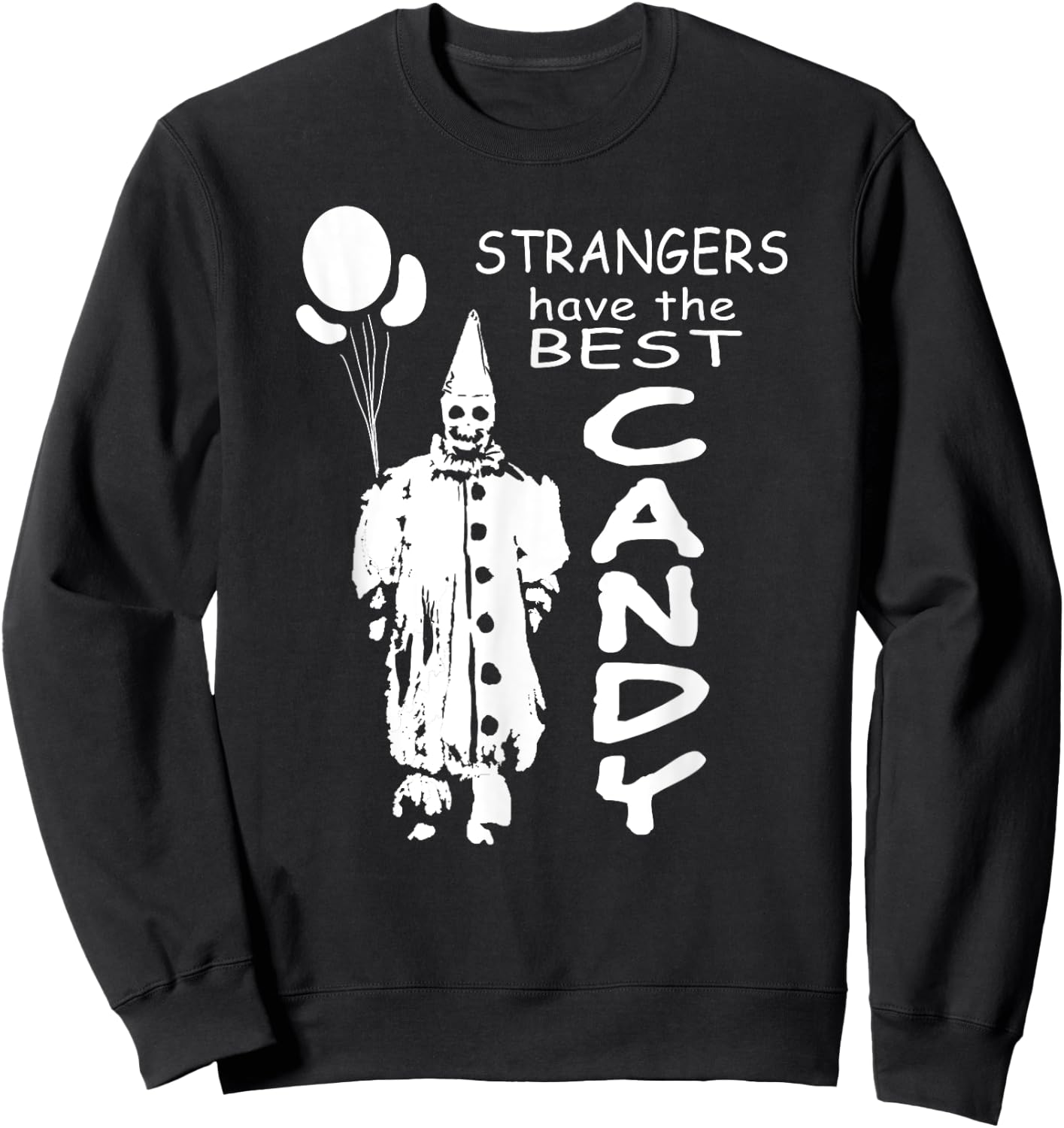 Clown Vintage Style Creepy Halloween Shirt Sweatshirt - Sweatshirt | Black
