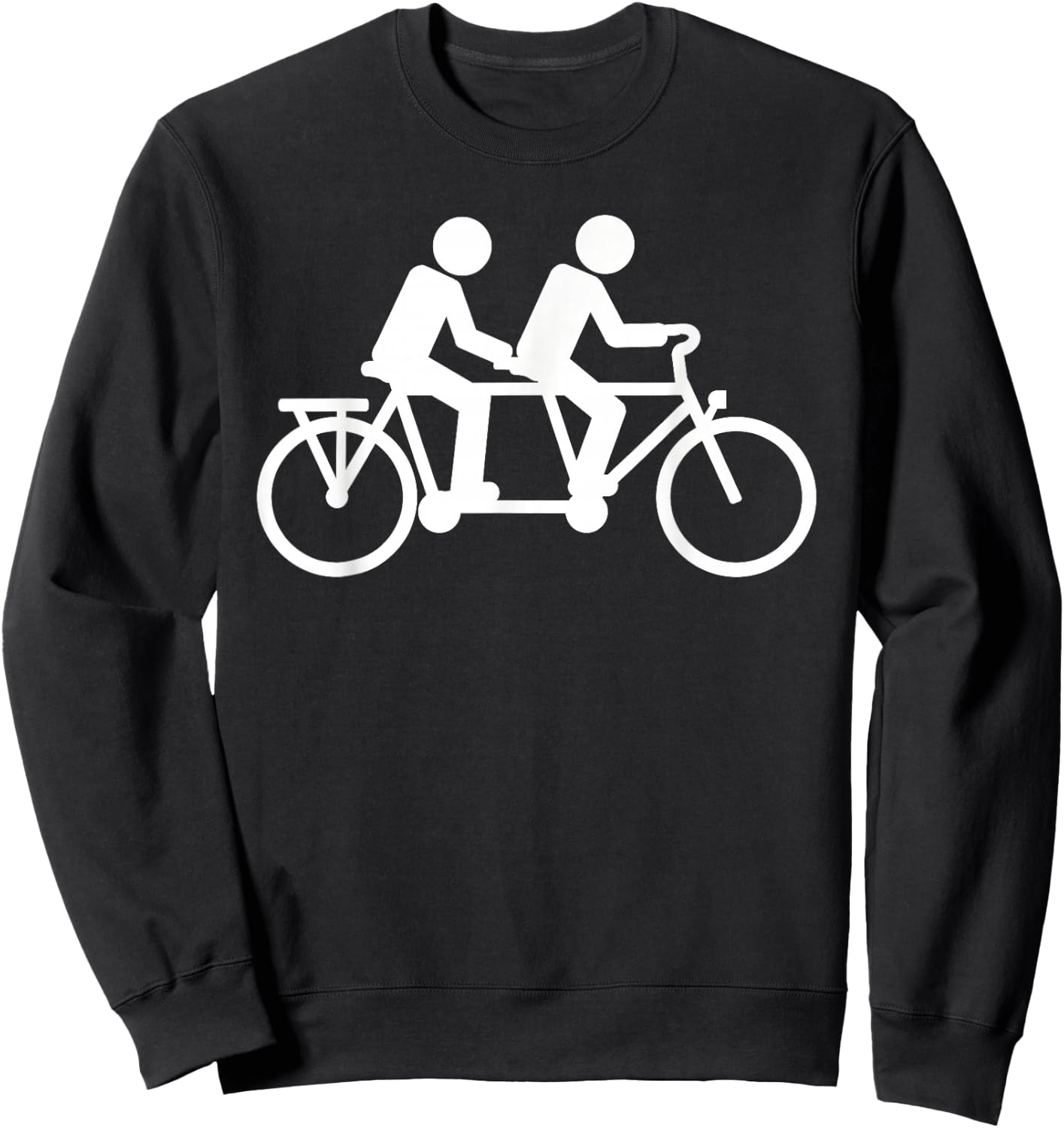 Tandem bike Sweatshirt - Sweatshirt | Black