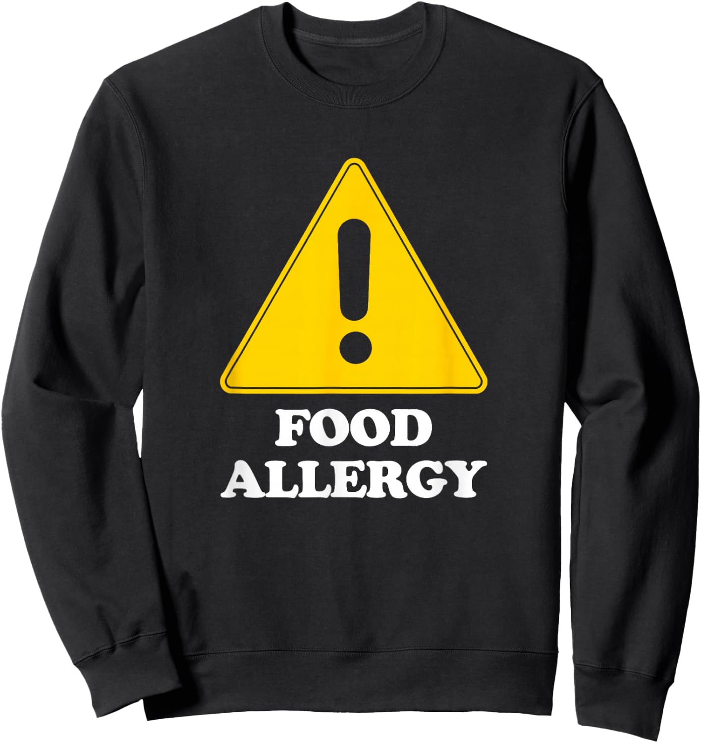 FOOD ALLERGY Shirt for Kids Toddler Mom and Dad Gift Sweatshirt - Sweatshirt | Black