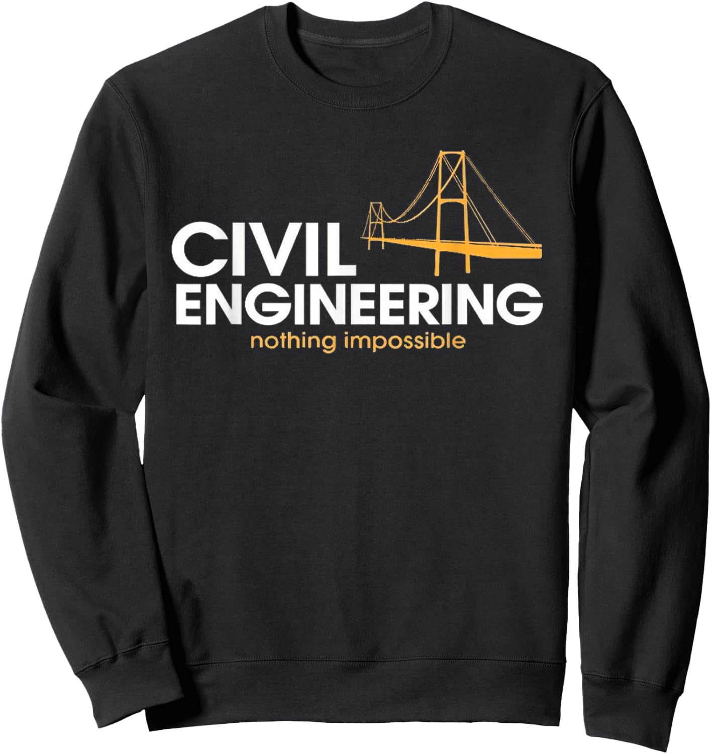 Civil engineering shirt for , Civil engineering for boys Sweatshirt - Sweatshirt | Black