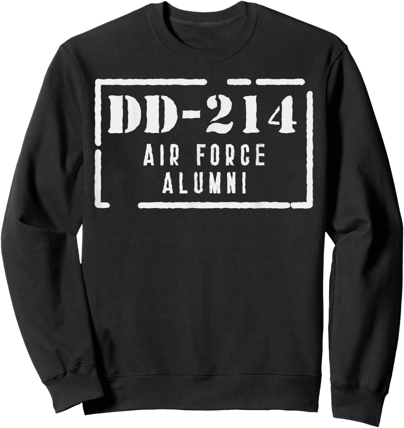 DD-214 Air Force Alumni Proud USA Armed Forces Veteran Gift Sweatshirt - Sweatshirt | Black