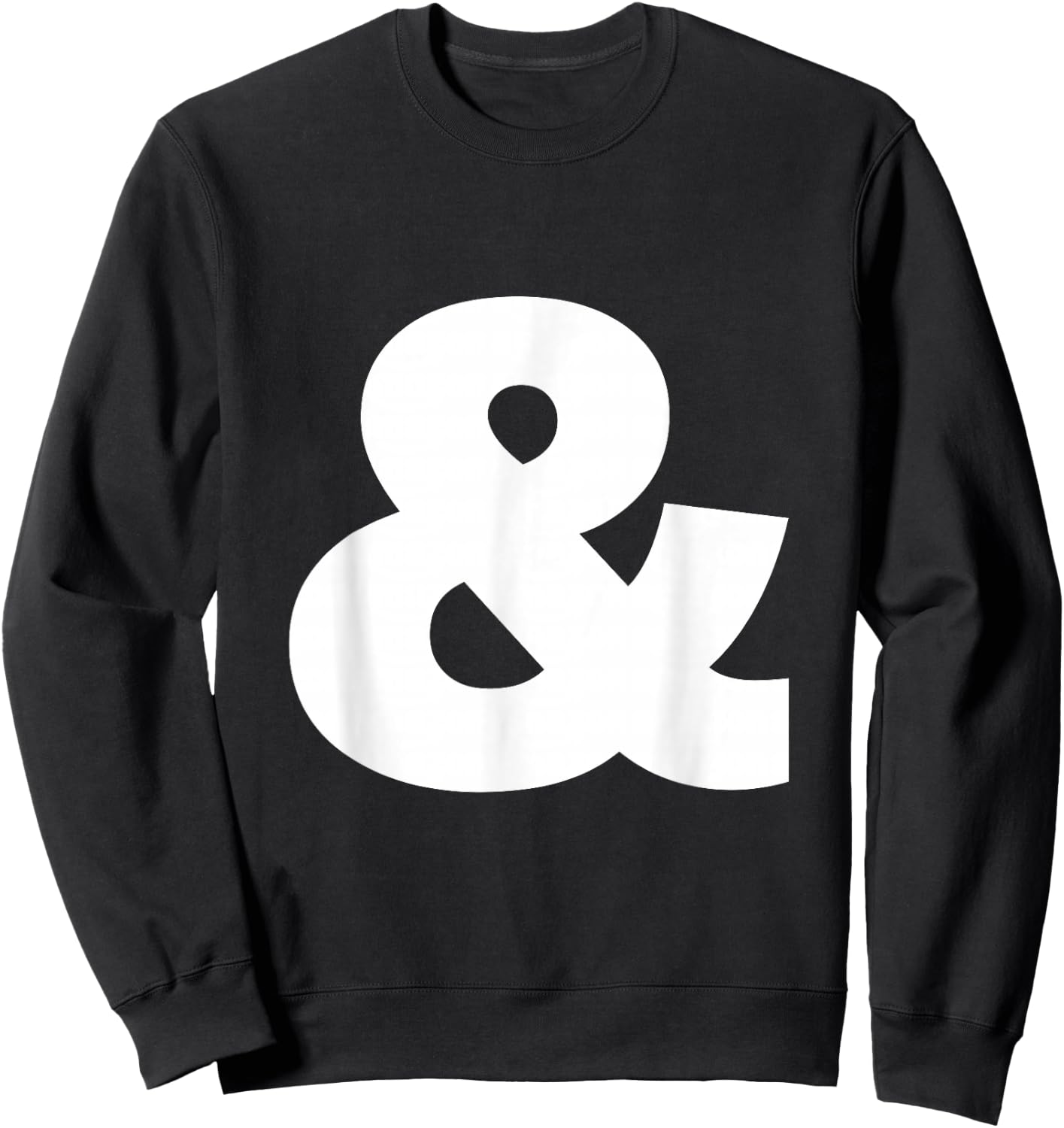 And sign & ampersand symbol, alphabet Initial shirt Sweatshirt - Sweatshirt | Black