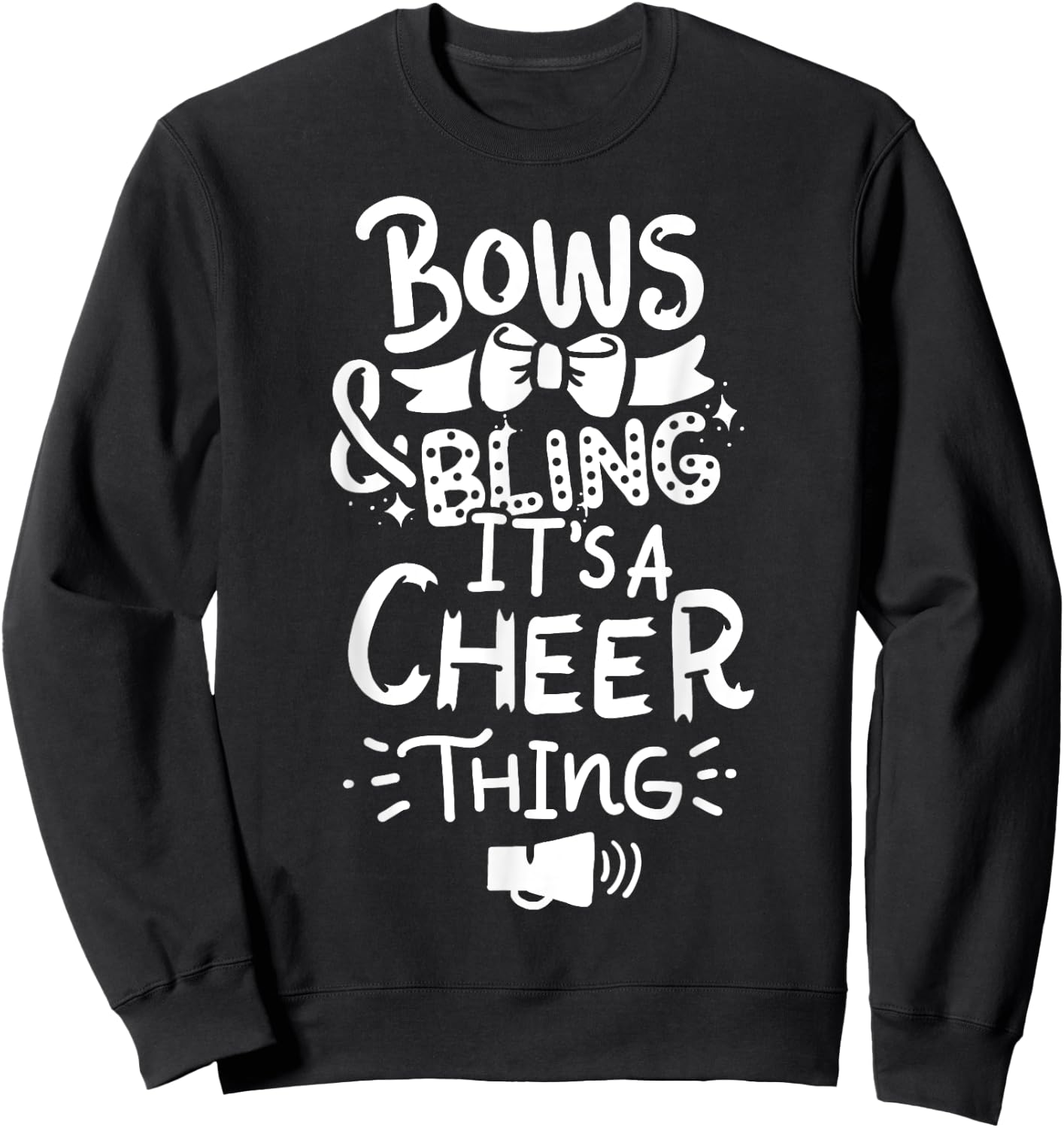 Cheerleading Cheerleader Football Gift Sweatshirt - Sweatshirt | Black