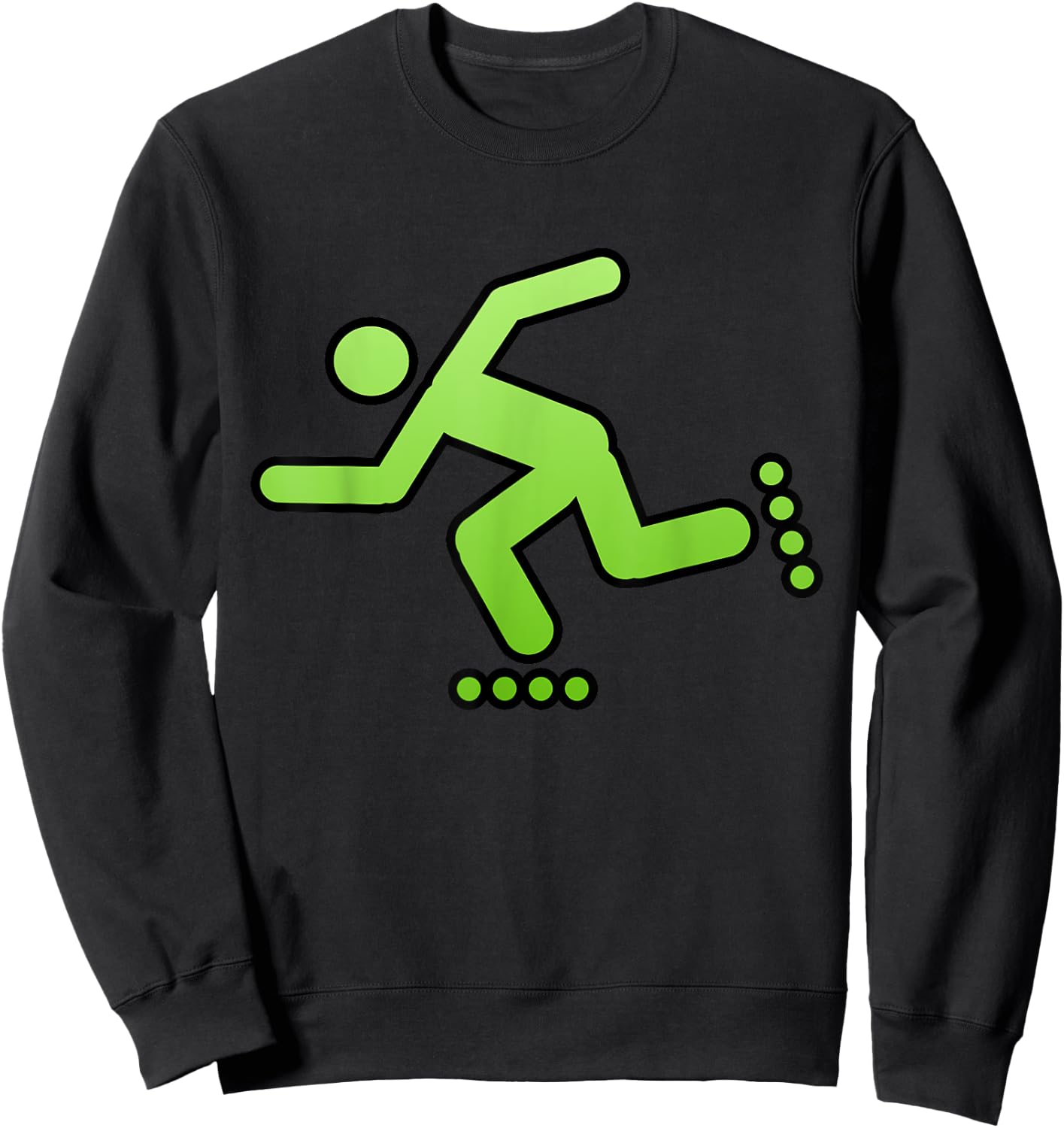 Retro Aggressive Inline Skating Roller Blading Sweatshirt - Sweatshirt | Black