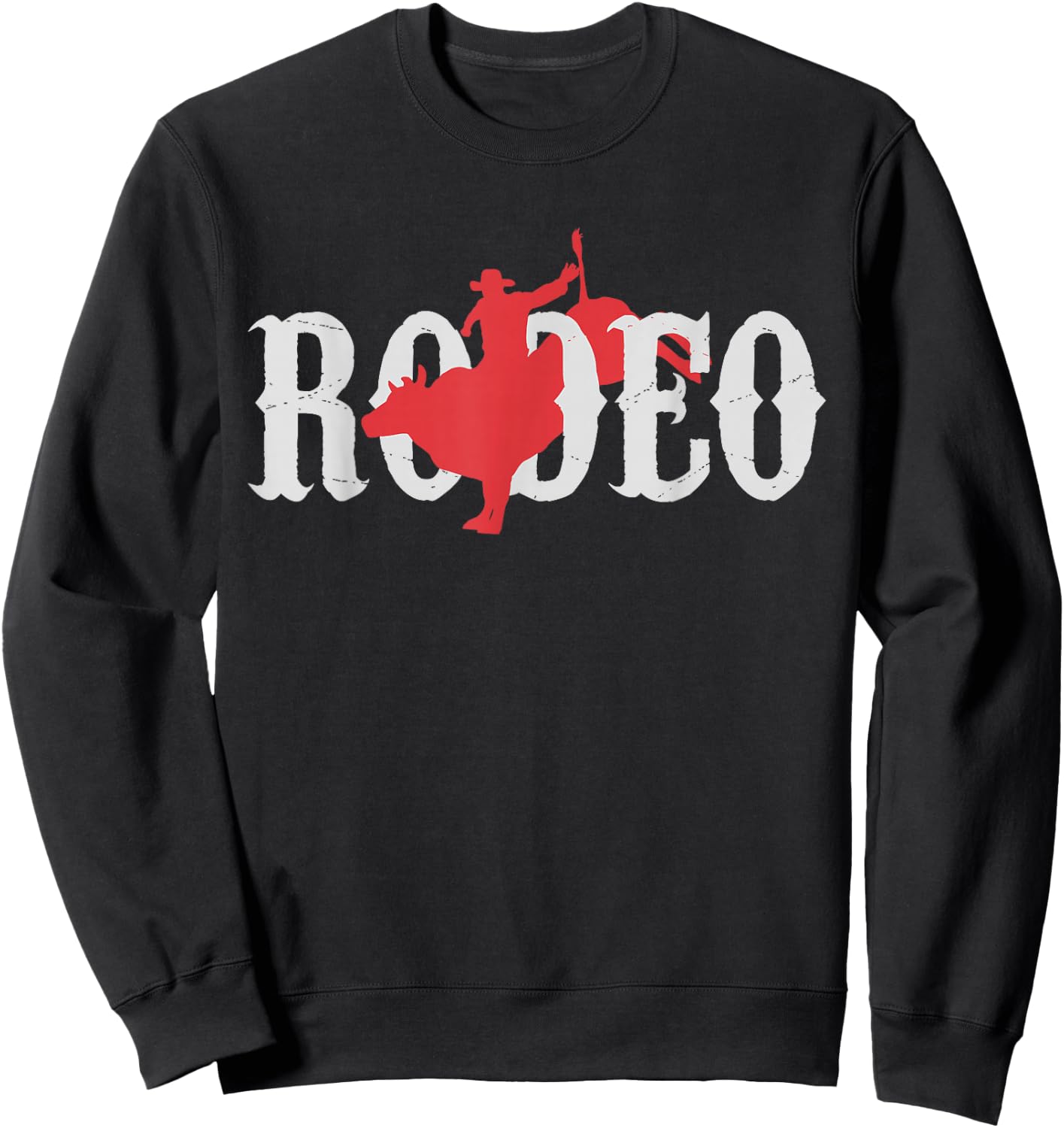 Bull Riding Rodeo Western Country Bull Rider Gift Sweatshirt - Sweatshirt | Black