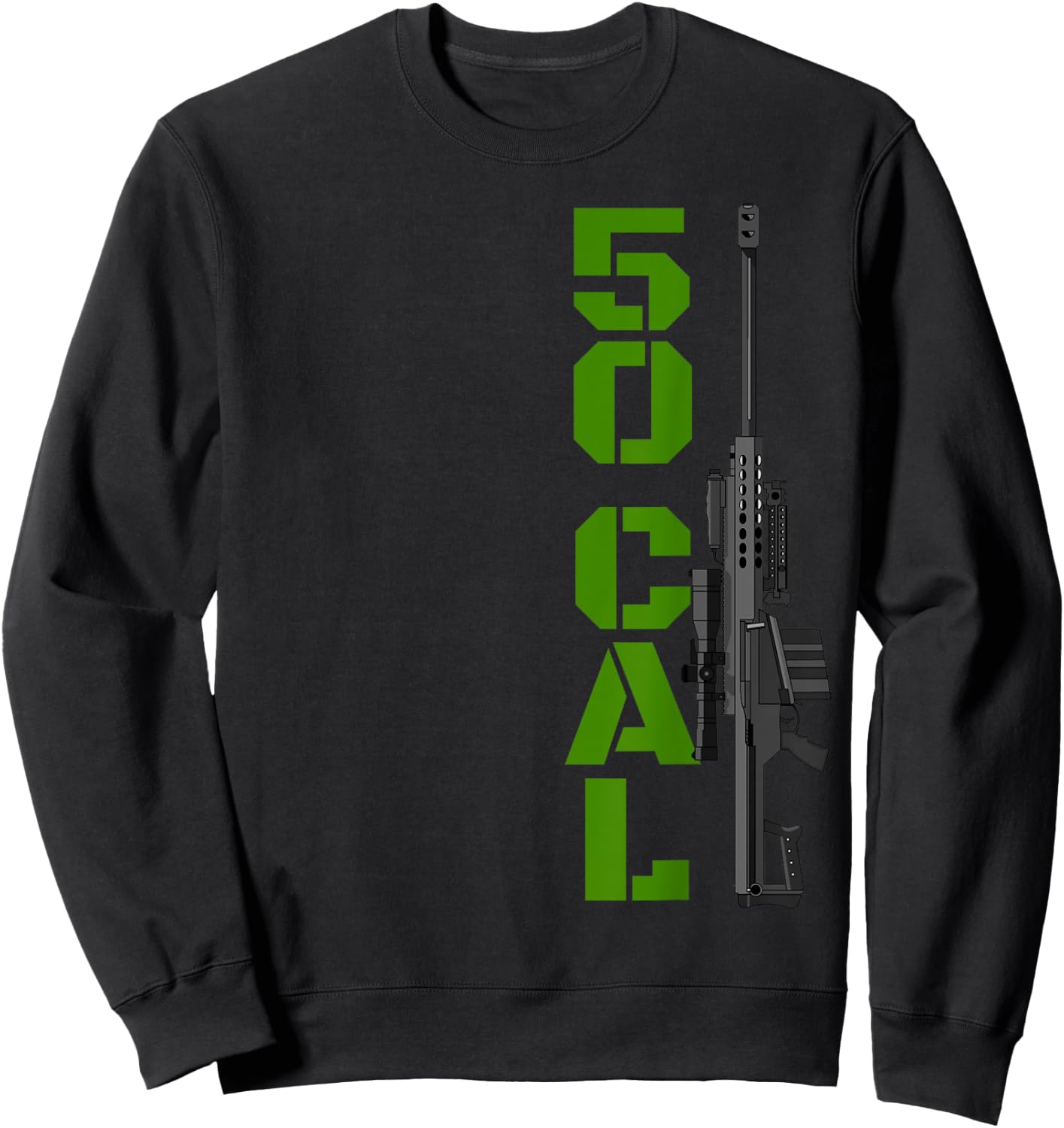 Barrett 50 Cal Gun Love 2nd Amendment Adult Pro Gun Sweatshirt - Sweatshirt | Black