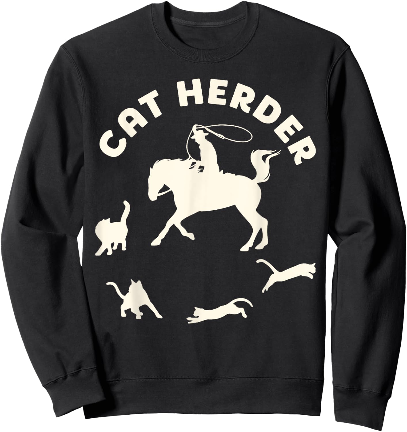 Cat Herder Sweatshirt - Sweatshirt | Black