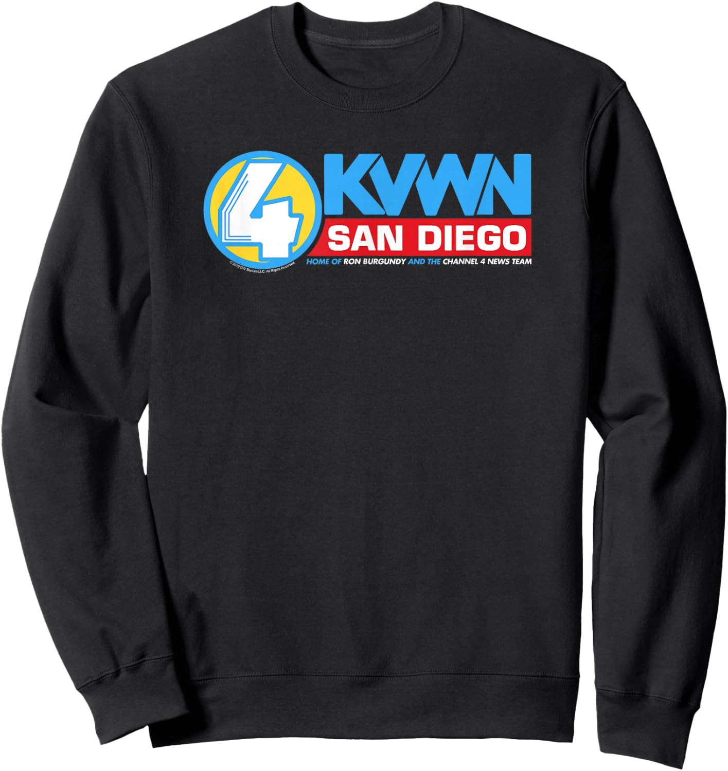 Anchorman KVWN San Diego Sweatshirt - Sweatshirt | Black