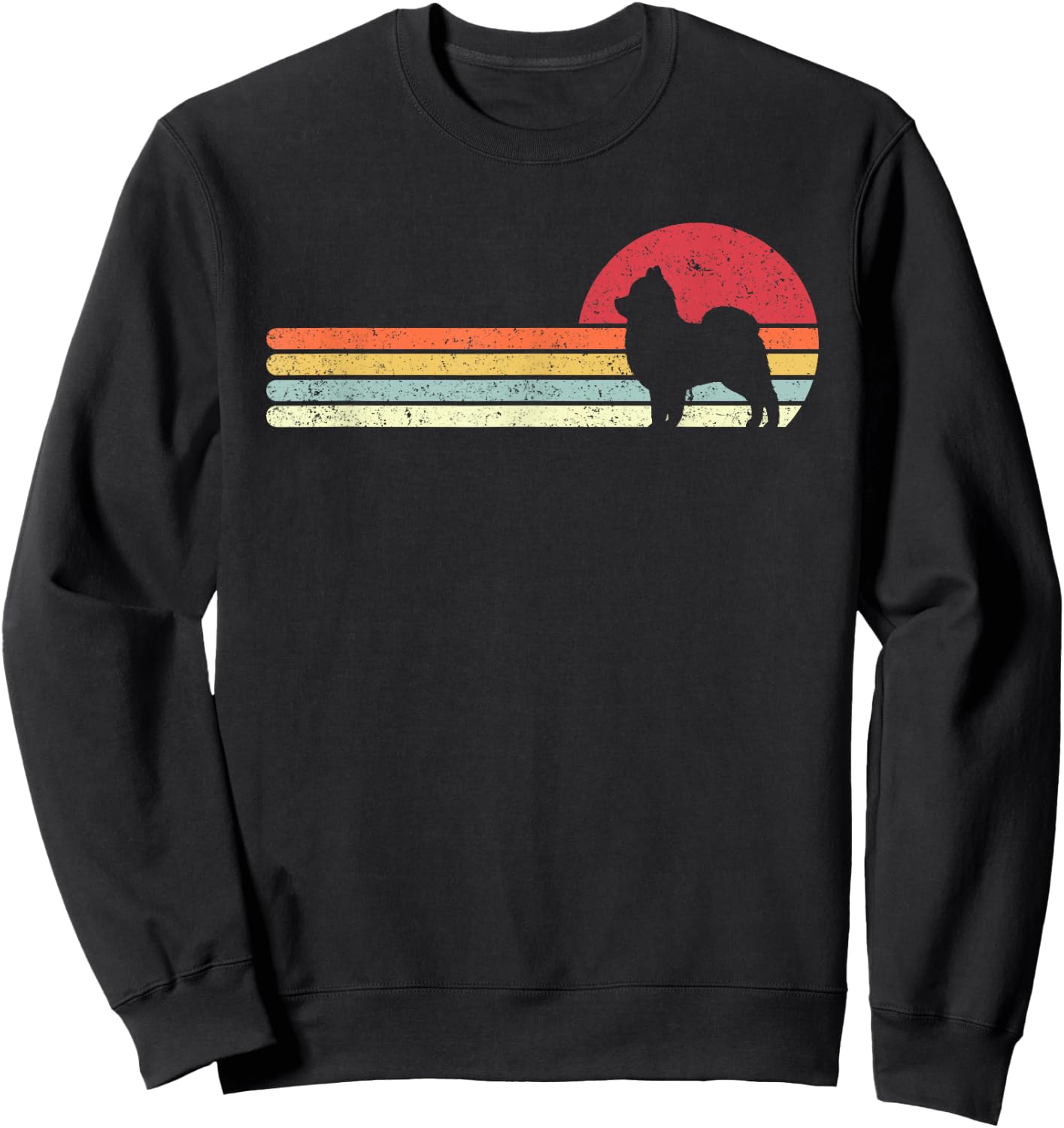 Pomeranian Shirt. Retro Style Sweatshirt - Sweatshirt | Black