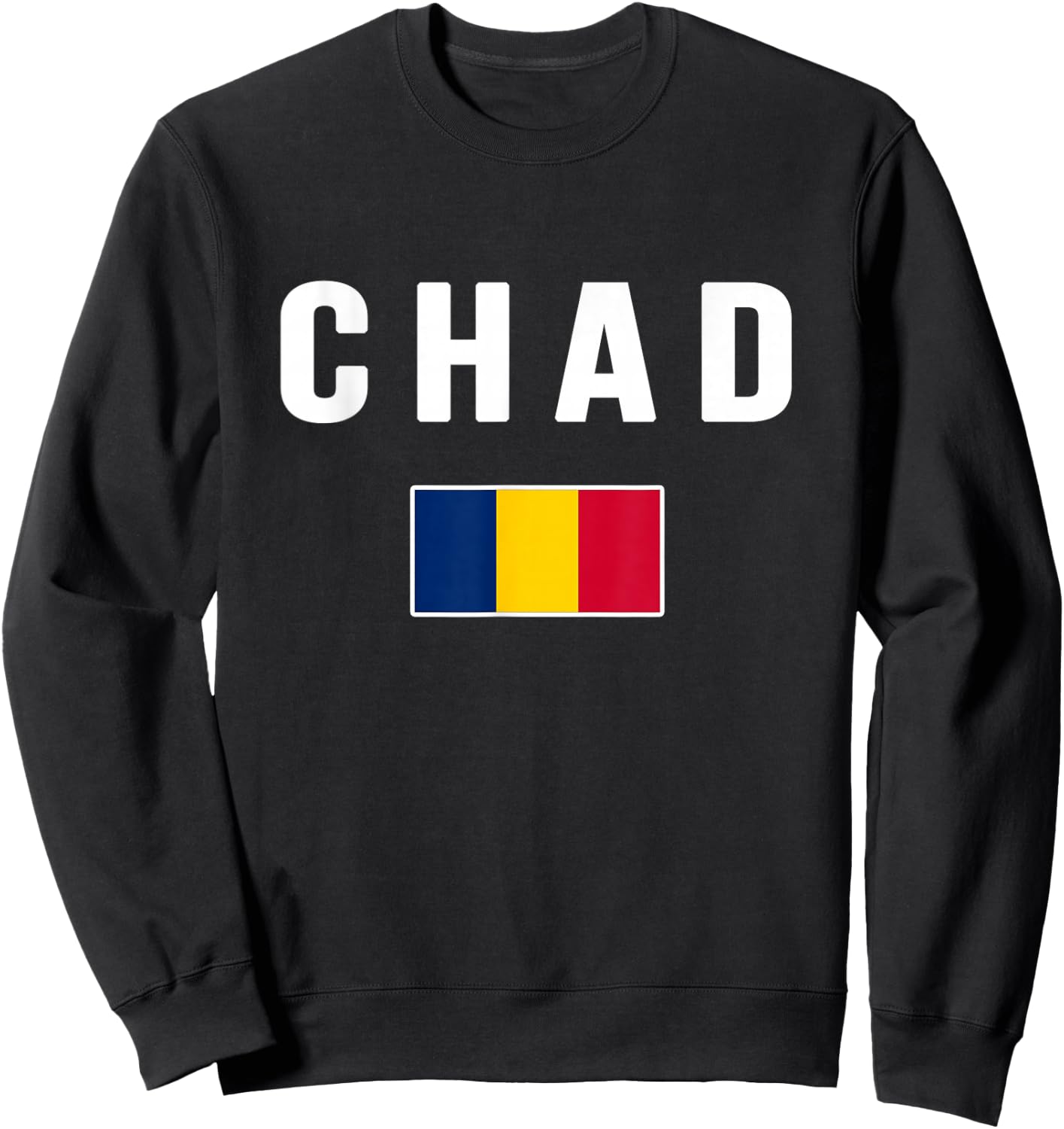 Chad Country Flag Sweatshirt - Sweatshirt | Black