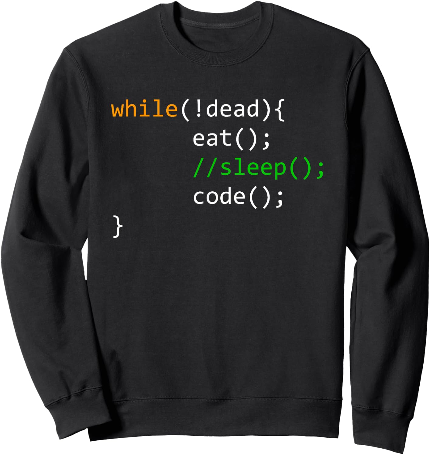 Programmer Eat Sleep Code Sweatshirt - Sweatshirt | Black