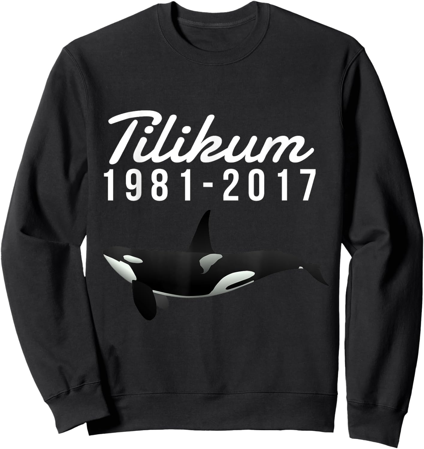 Free Tilikum Save the Orca Killer Whale Sweatshirt - Sweatshirt | Black