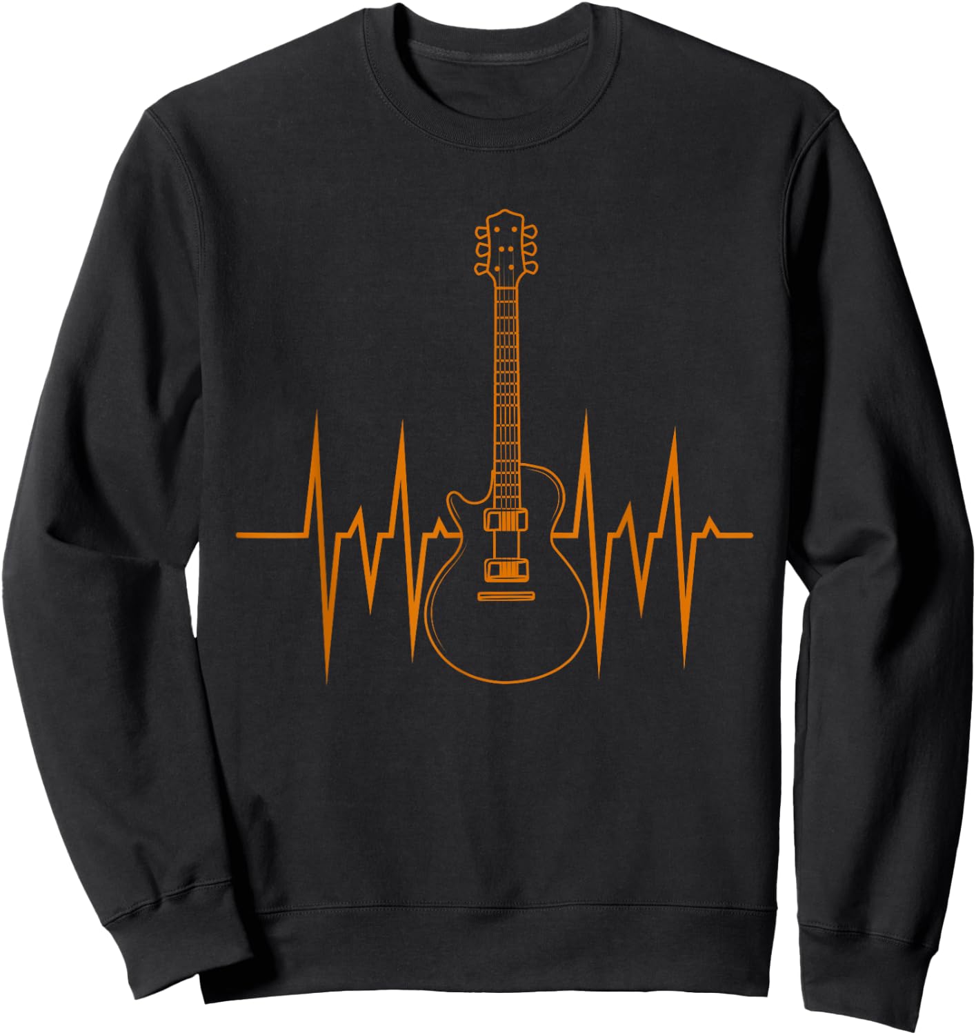 Heartbeat Guitar Sweatshirt - Sweatshirt | Black