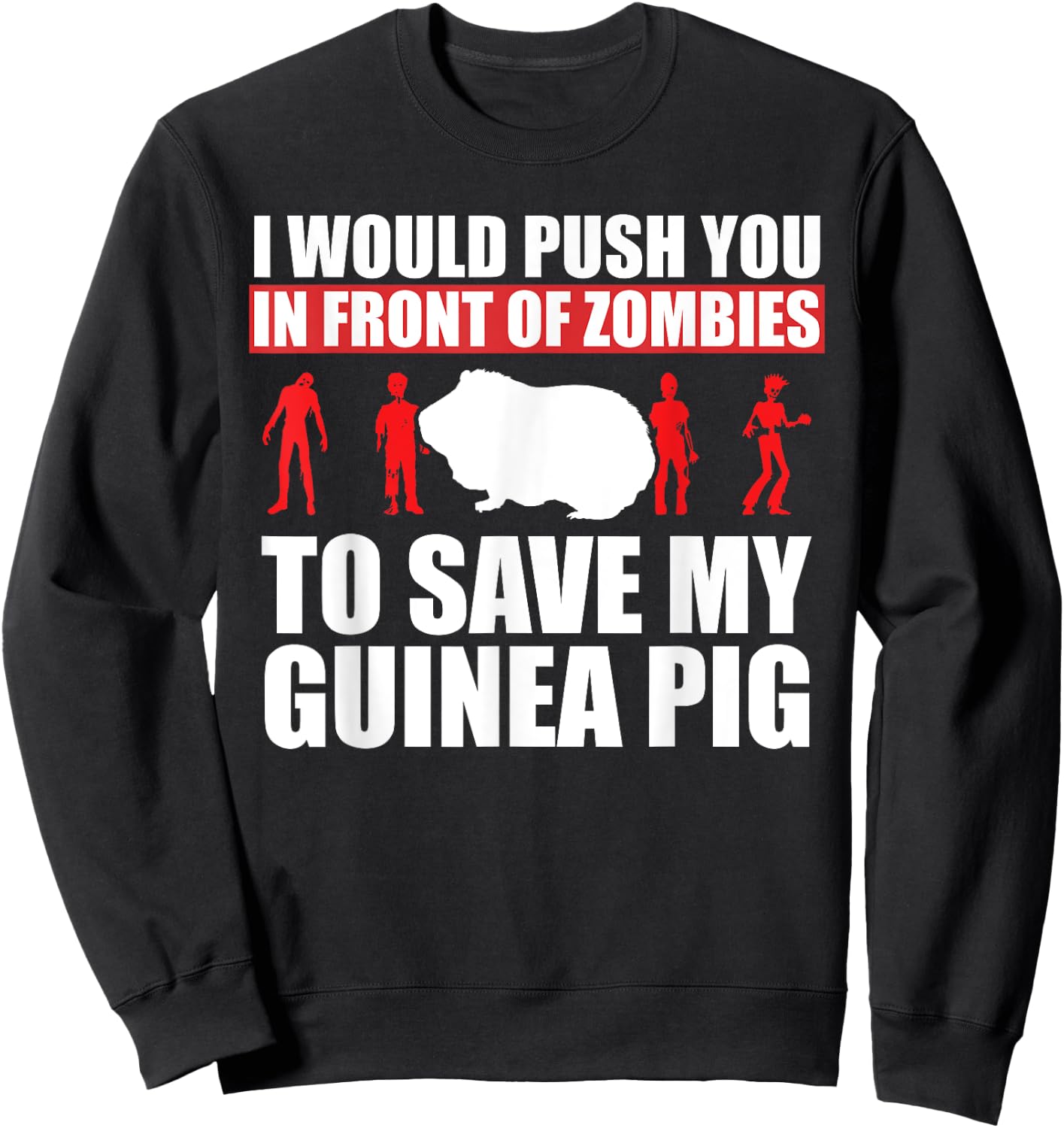 Save My Pet Guinea Pig Sweatshirt - Sweatshirt | Black