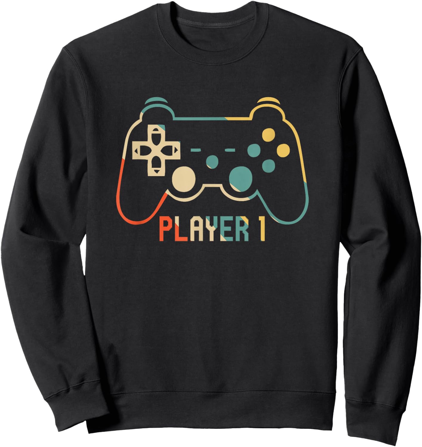 Matching Gamer for Dad, Mom & kids Player 1,2,3 Sweatshirt - Sweatshirt | Black