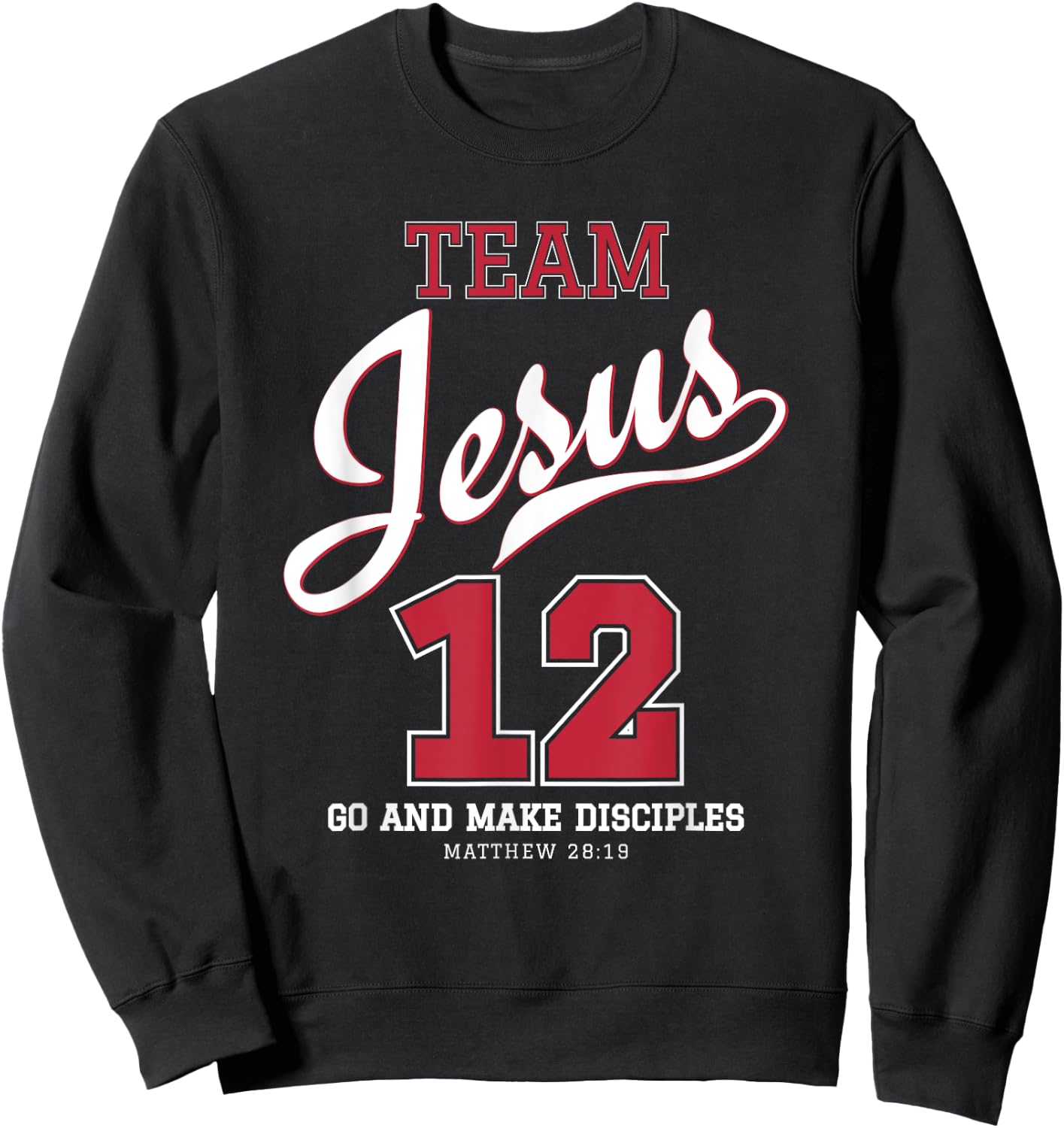 Jesus and Baseball Team Jesus Christian shirts Sweatshirt - Sweatshirt | Black