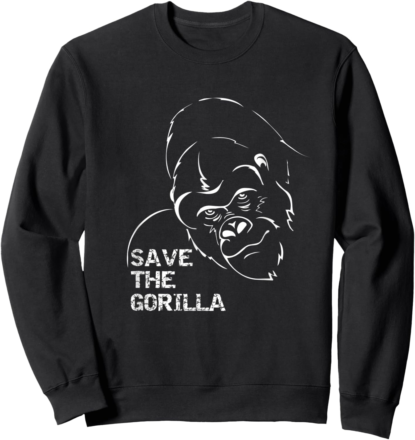 Save The Gorilla Conservation Sweatshirt - Sweatshirt | Black