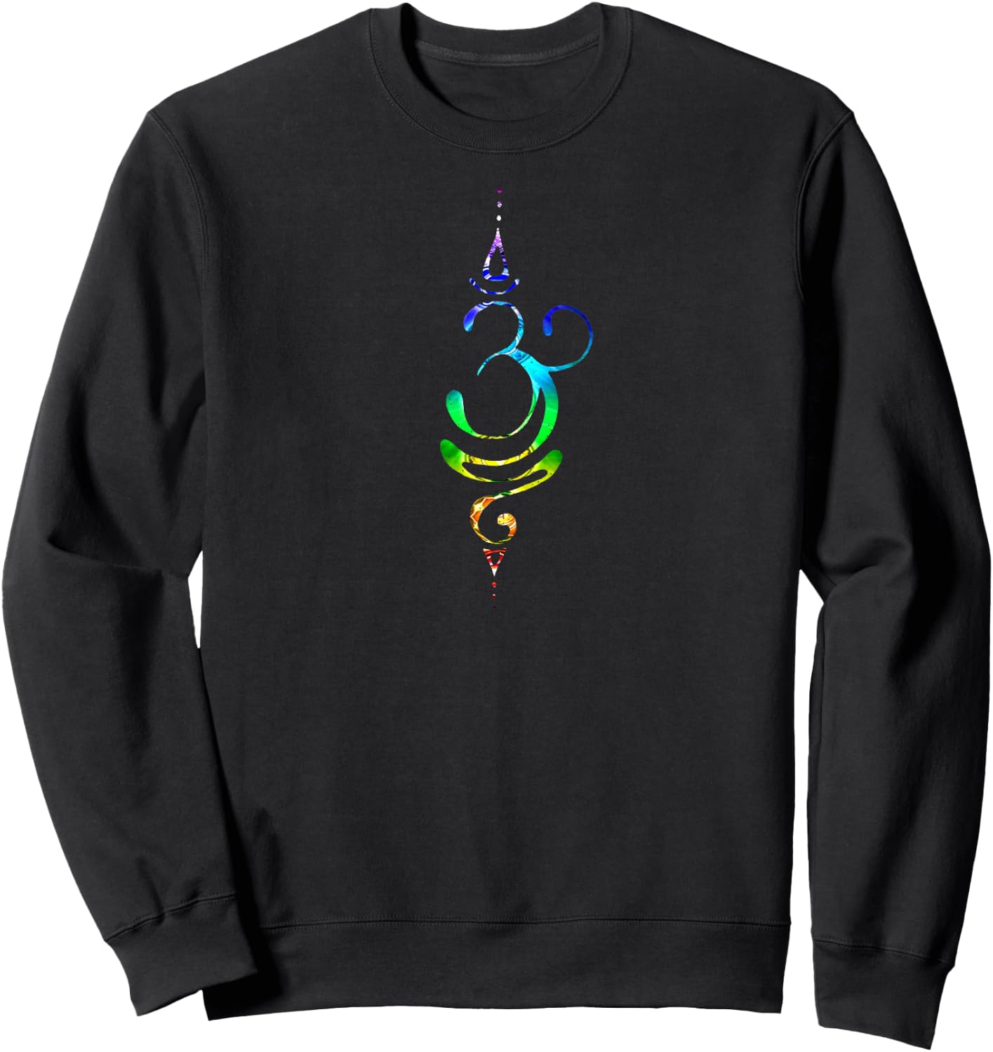 Breathe Symbol Chakra Sweatshirt - Sweatshirt | Black