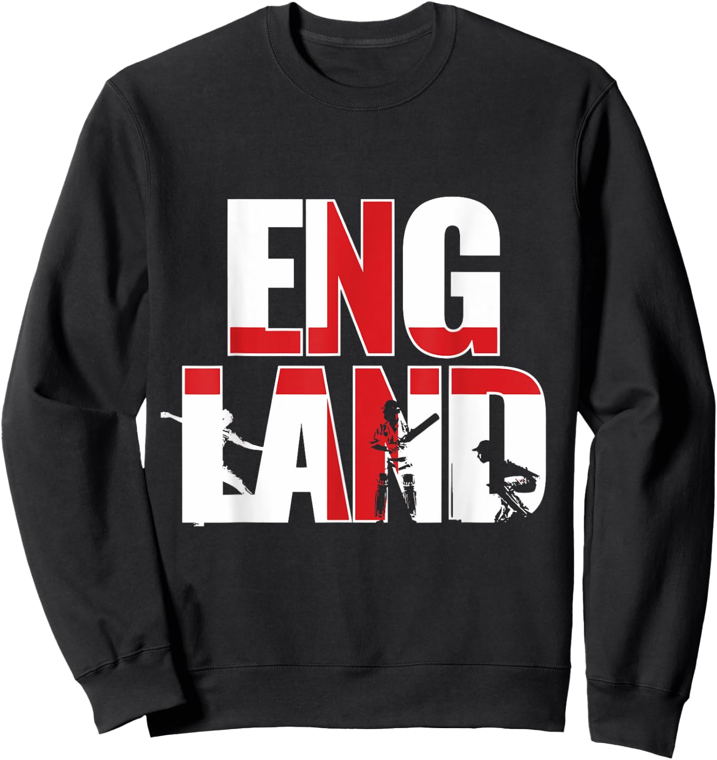 England Cricket : English 2019 National Fans Jersey Sweatshirt - Sweatshirt | Black